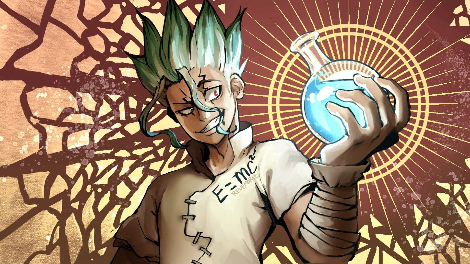 Dr.STONE Anime, Science vs Stone, Post-apocalyptic world, Mind-bending plot, 1920x1080 Full HD Desktop