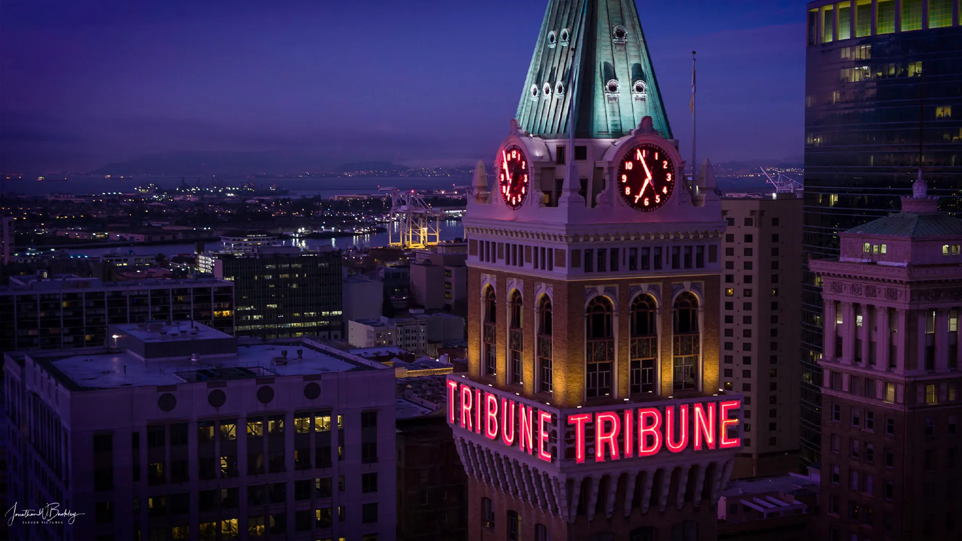 Oakland travels, Real estate investment, Tribune Tower, Highbridge Equity Partners, 1920x1080 Full HD Desktop