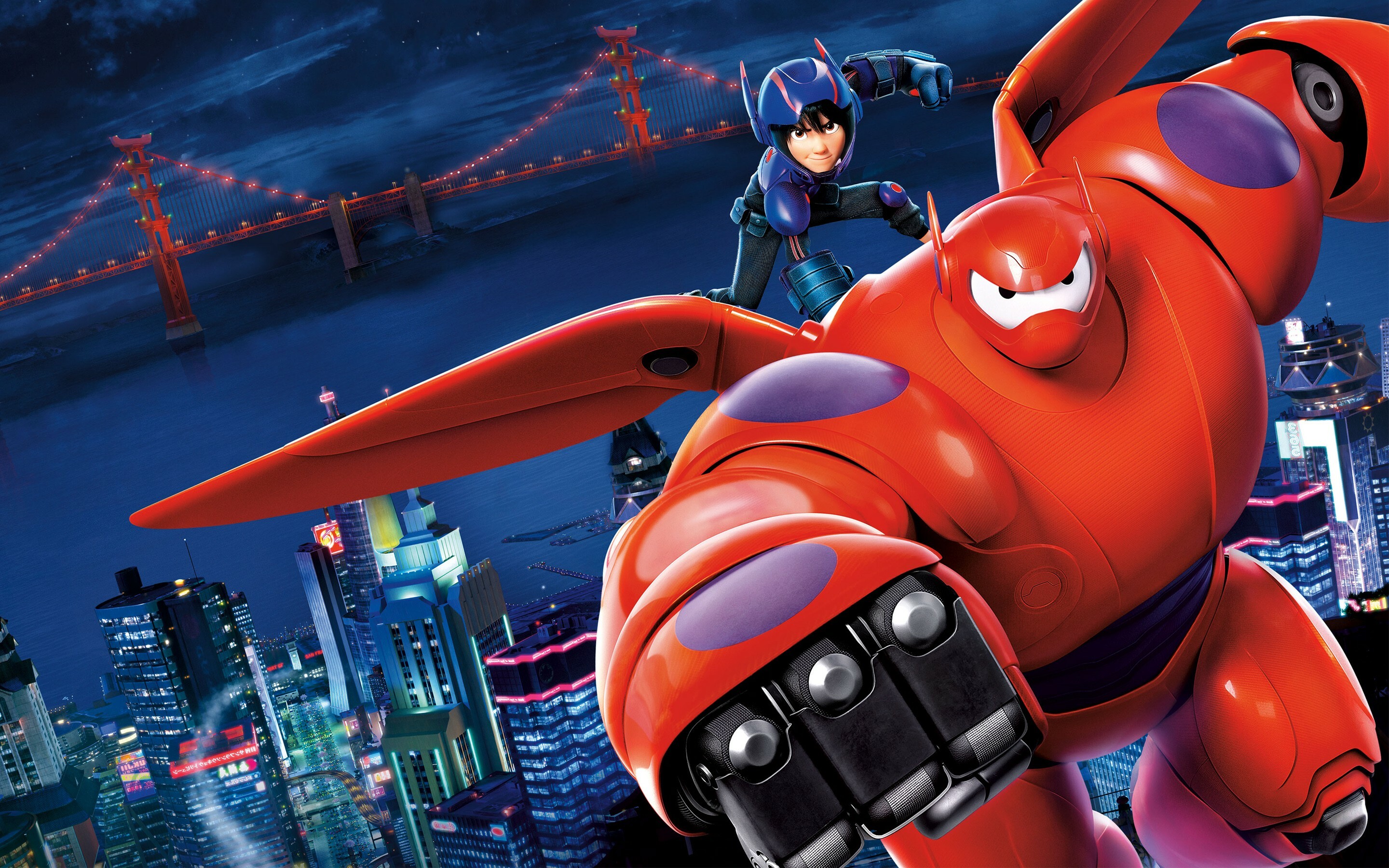 Big Hero 6, HD quality, High-tech city, Colorful animation, 2880x1800 HD Desktop