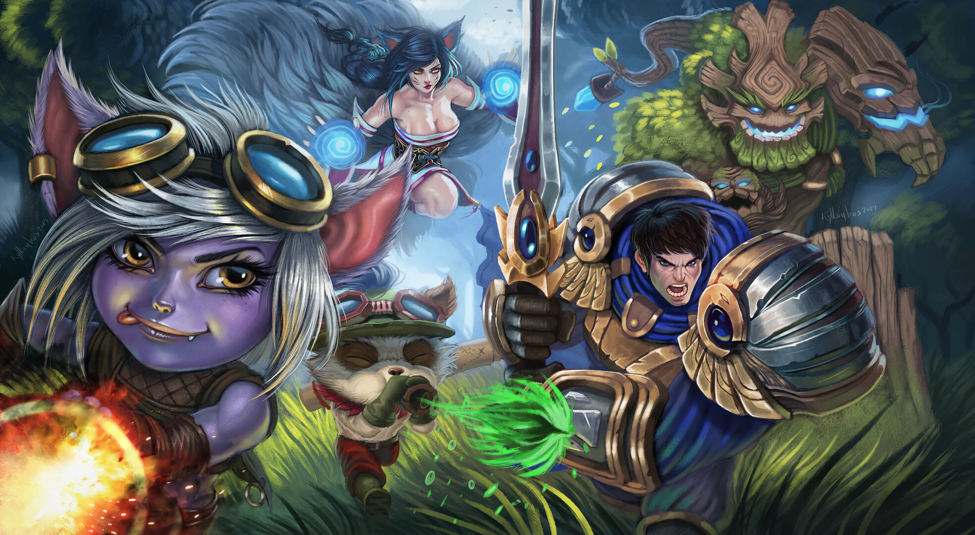 Garen wallpapers, Ryan Johnson, Art, Gaming, 1970x1080 HD Desktop