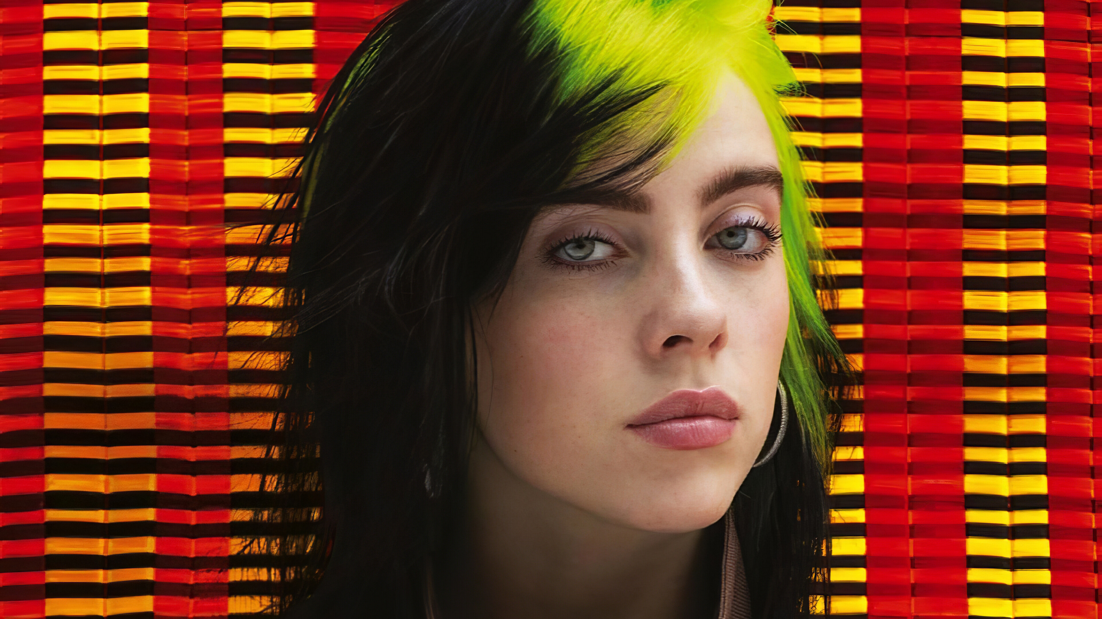 Billie Eilish ultra HD wallpaper, Stunning background image, Celeb admiration, Artistic aesthetics, 3840x2160 4K Desktop