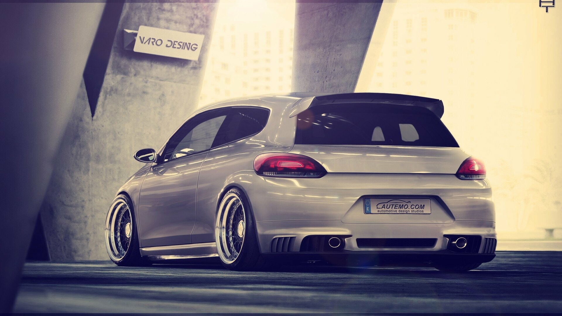 Volkswagen Scirocco, Abt tuning, Powerful performance, Aggressive stance, 1920x1080 Full HD Desktop