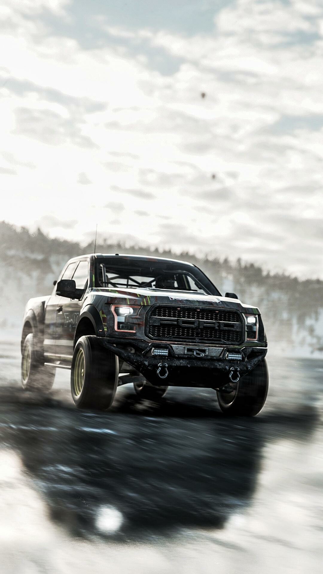 Top Ford Raptor wallpaper, 4K resolution, High-quality download, Automotive charm, 1080x1920 Full HD Phone