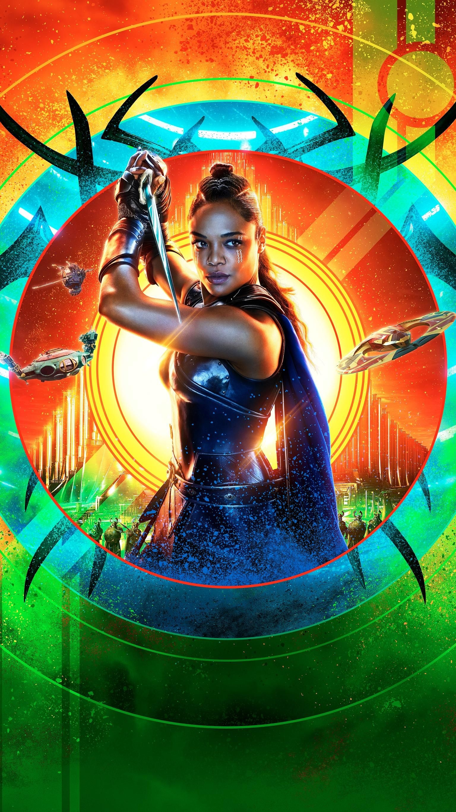 Valkyrie, Thor Ragnarok, Textless movie posters, Marvel Studios' epic, 1540x2740 HD Phone