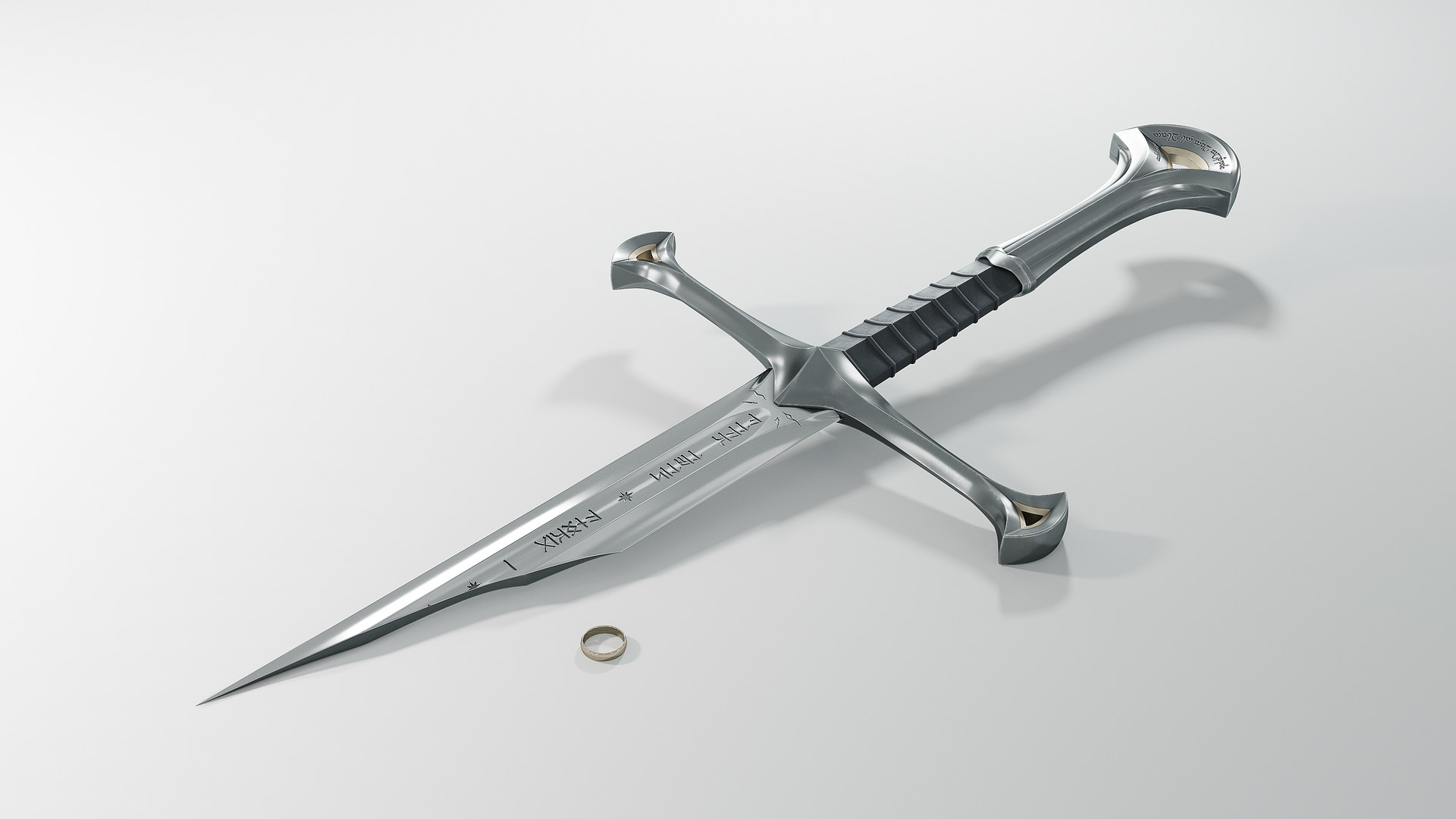 Narsil Sword, Movie prop, Artistic creation, Fantasy blade, 1920x1080 Full HD Desktop