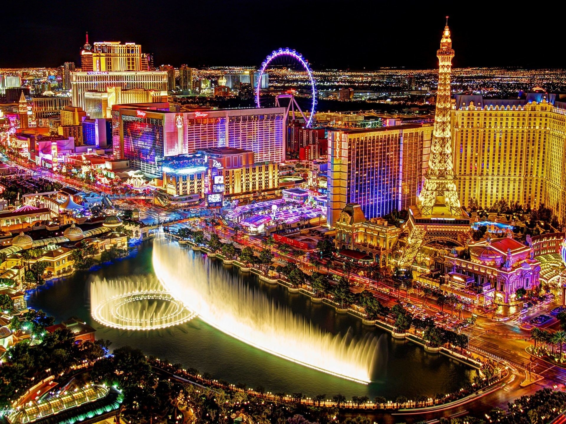 Vegas wallpaper gallery, High-definition images, Vibrant cityscape, Travel inspiration, 1920x1440 HD Desktop