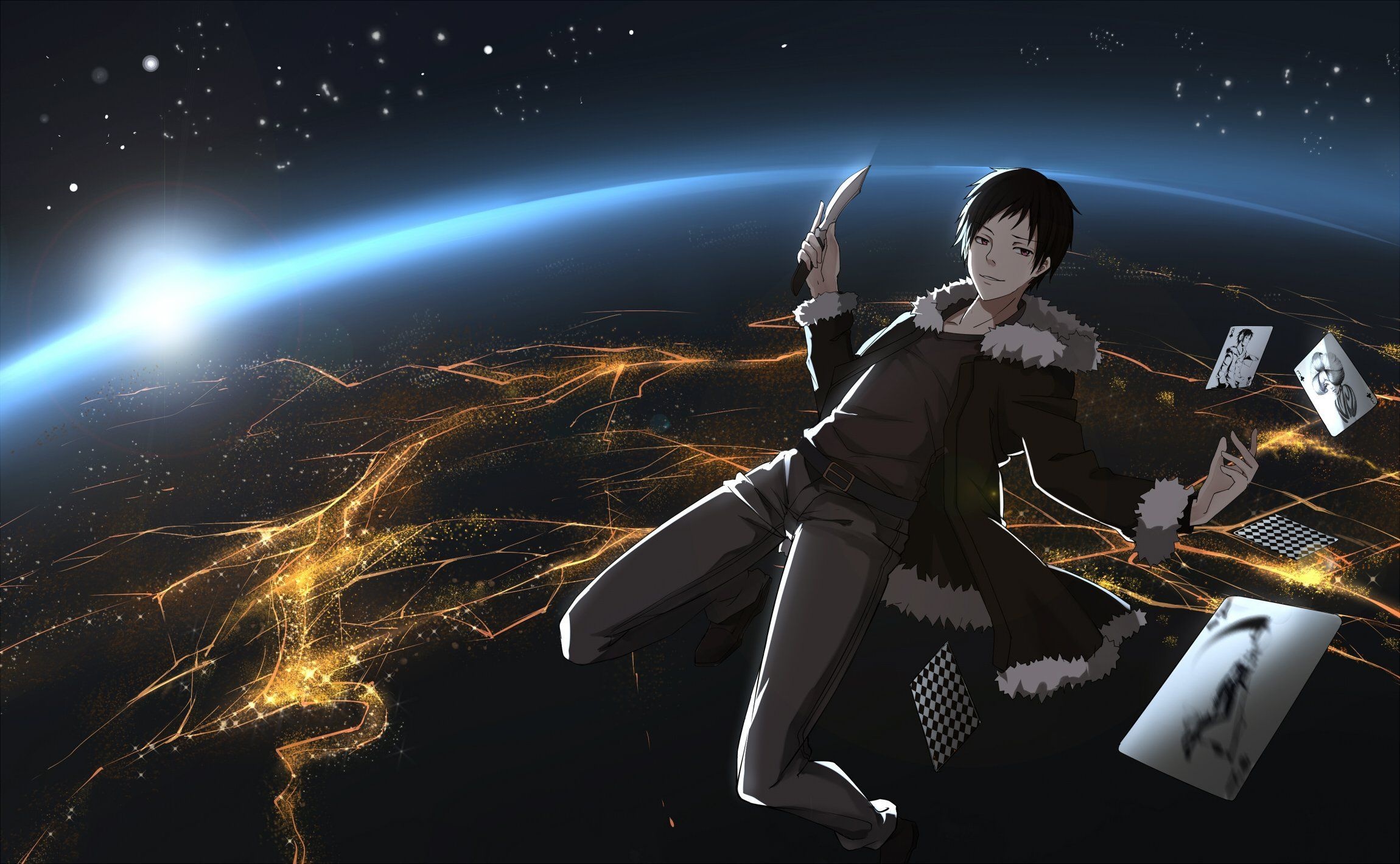 Izaya Orihara desktop, Free wallpapers, Durarara, Anime, 2300x1420 HD Desktop