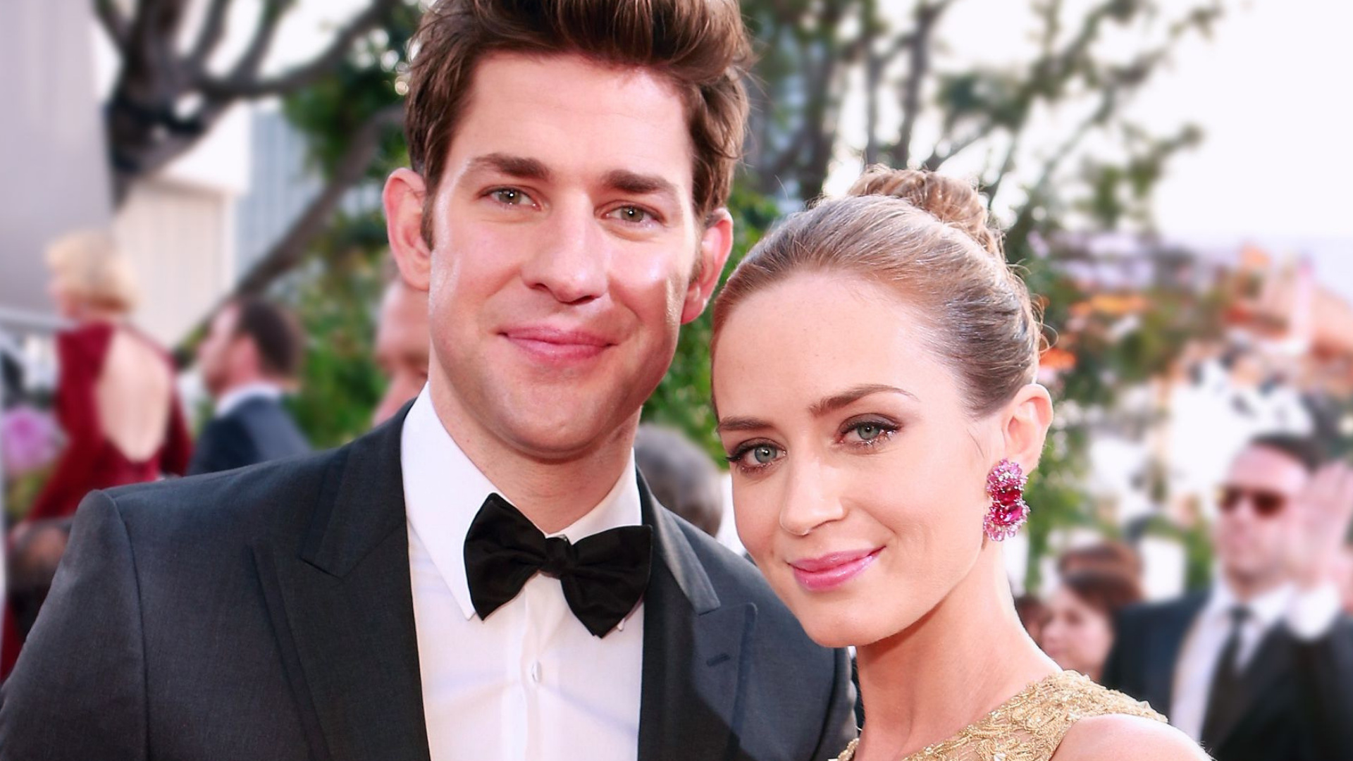 John Krasinski, Emily Blunt, Anne Hathaway, Harper's Bazaar, 1920x1080 Full HD Desktop