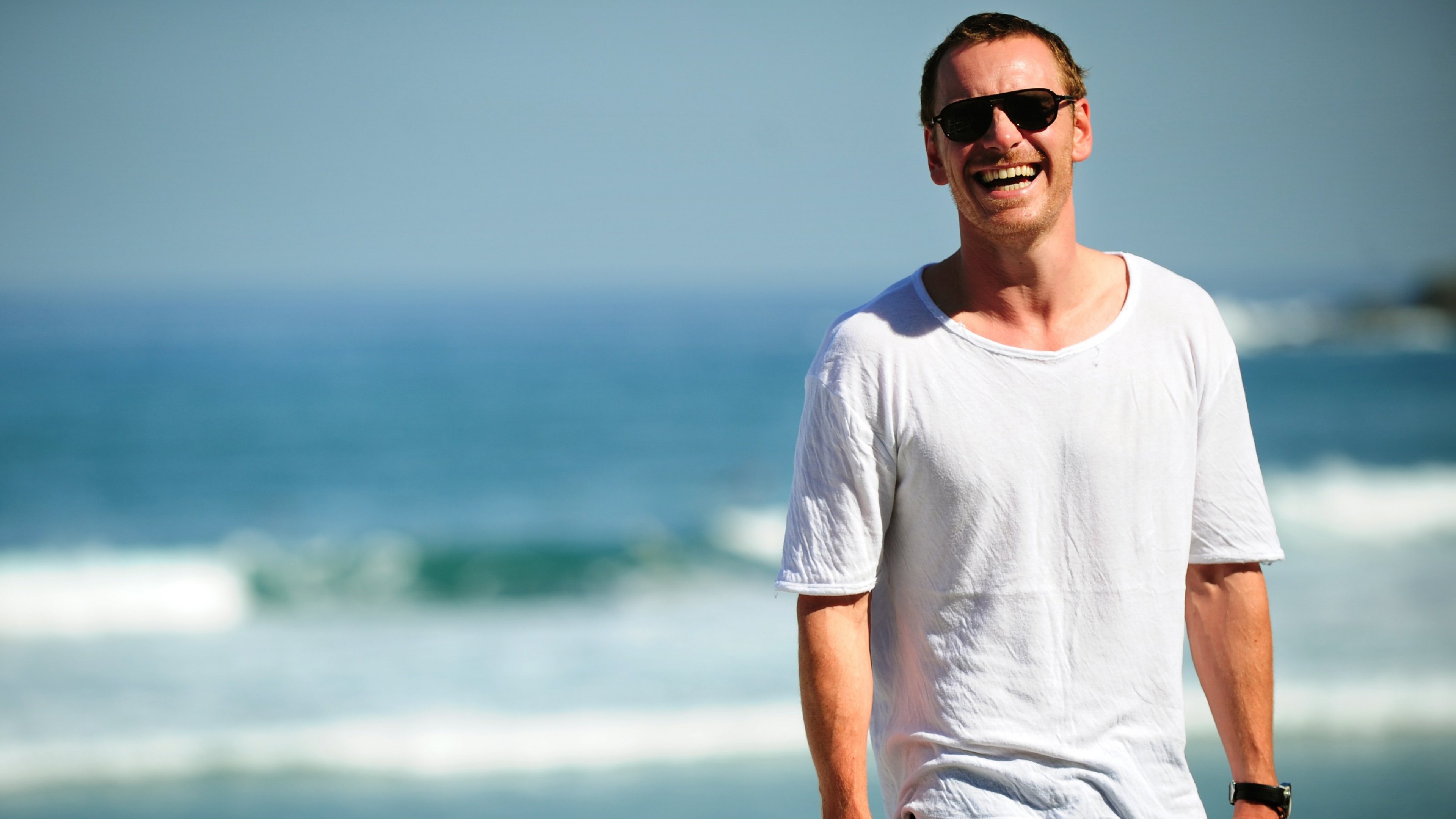 Michael Fassbender, Most Popular Celebs, Actor, Beach, 3840x2160 4K Desktop