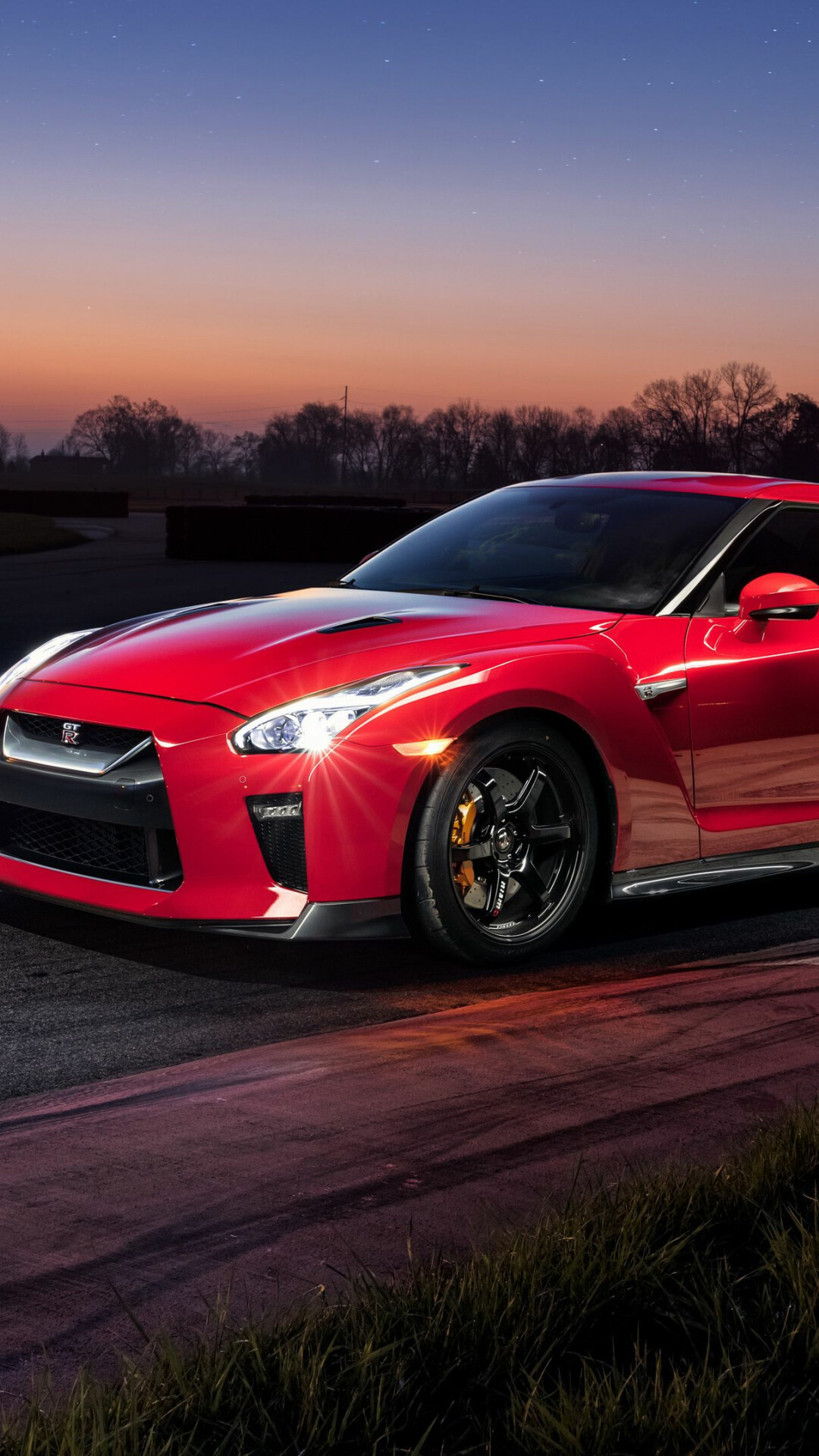 Red Nissan GTR, 4K perfection, HD wallpapers, Desktop art, 1080x1920 Full HD Phone