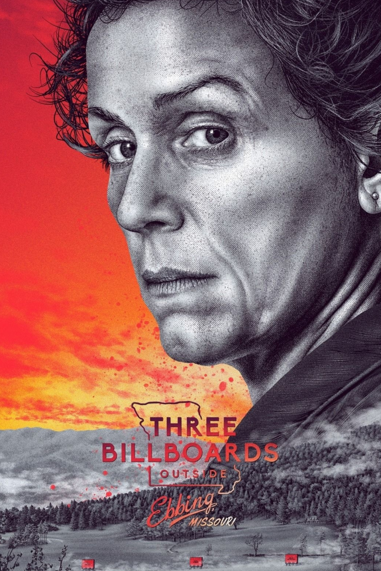 Three Billboards Outside Ebbing, Missouri movie, Alternative movie posters, Movie poster art, Movie posters, 1280x1920 HD Phone