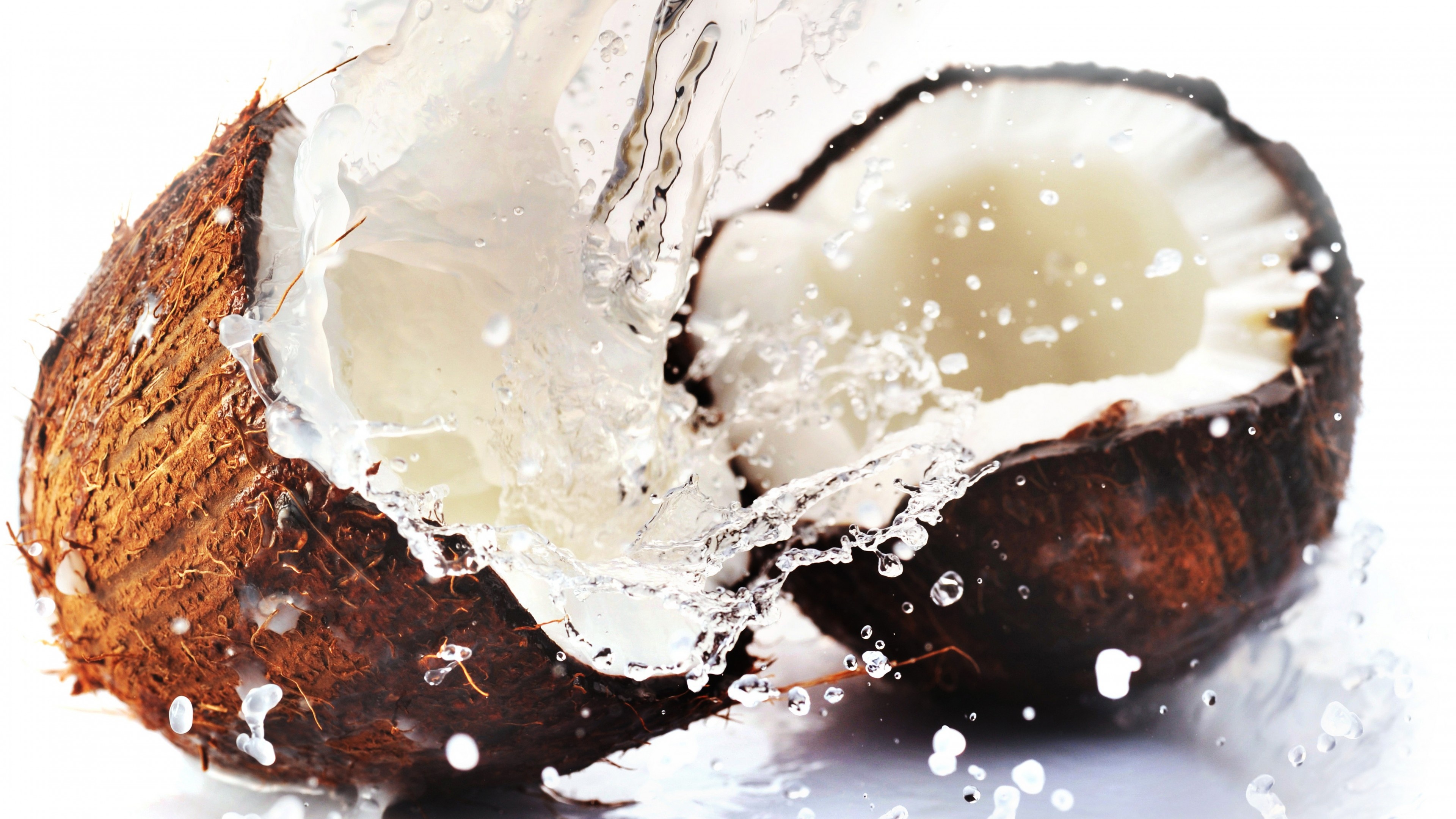 Splash, Coconuts Wallpaper, 3840x2160 4K Desktop