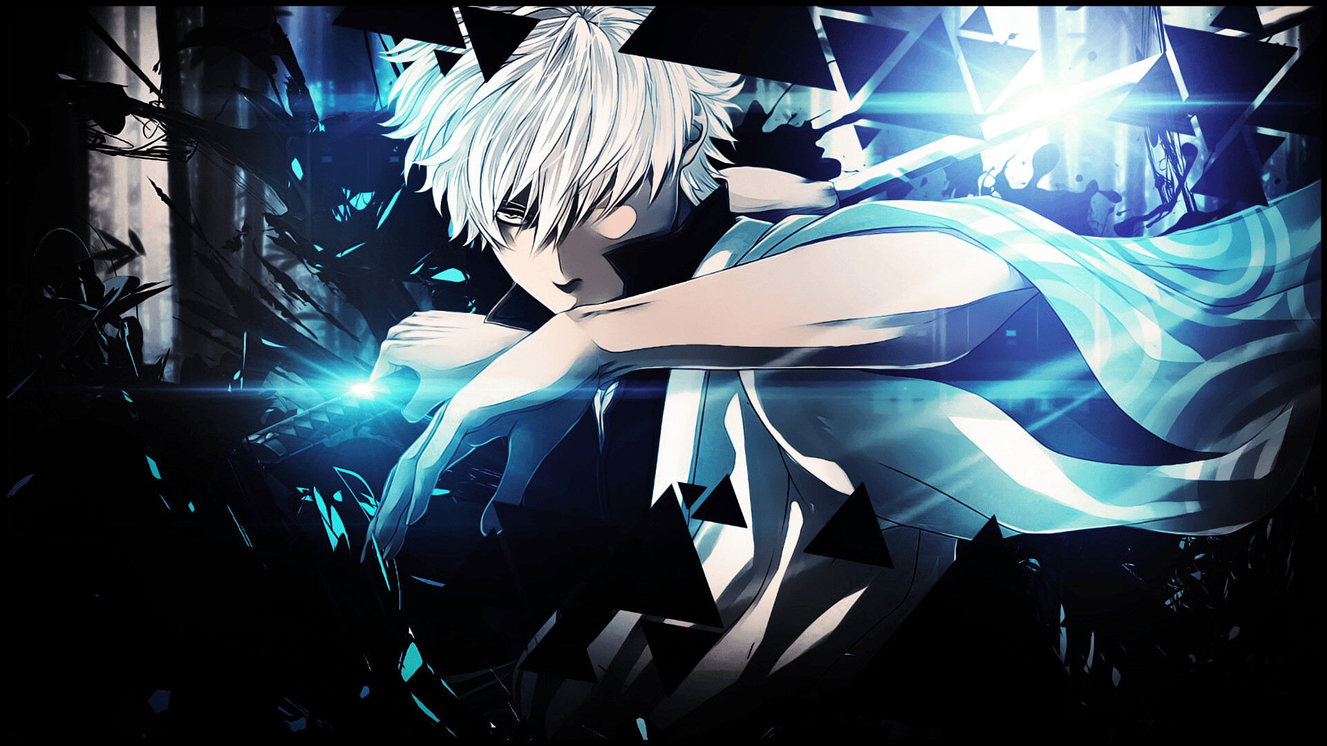 Gintoki Sakata, 2020 wallpapers, Broken Panda, Vivid colors, 1920x1080 Full HD Desktop