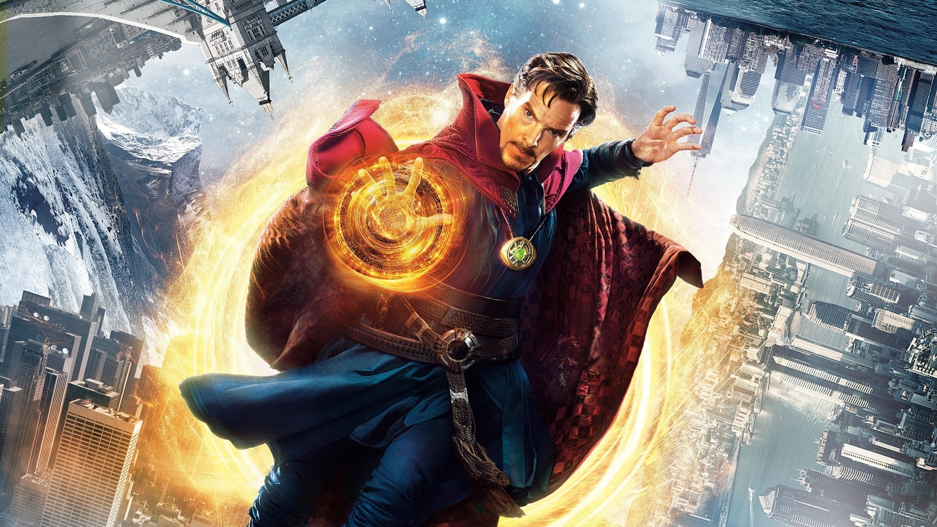 Doctor Strange, Marvel movie character, Mystical powers, Dimensional battles, 1920x1080 Full HD Desktop