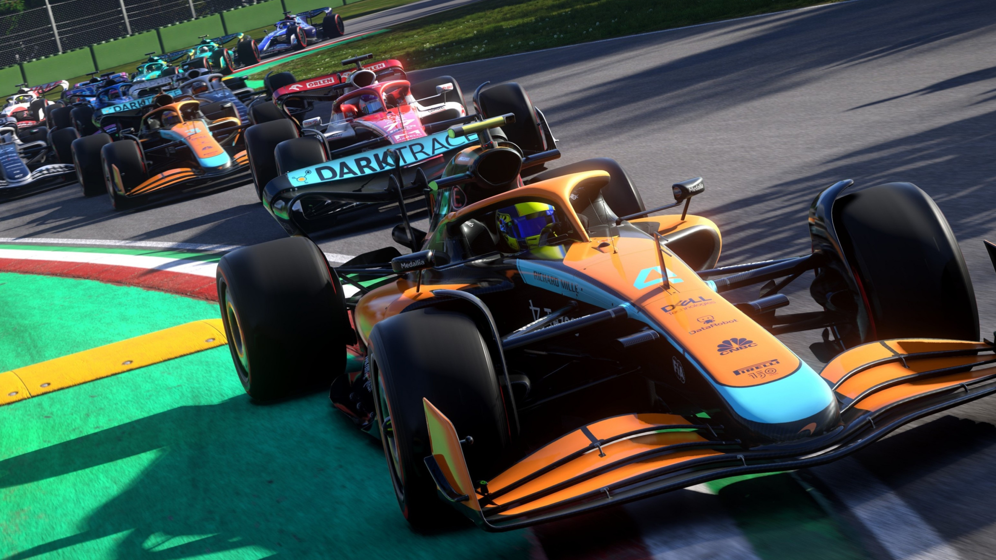 McLaren MCL36 Formula One car, Lando Norris, F1 22 video game, 4K Desktop wallpaper