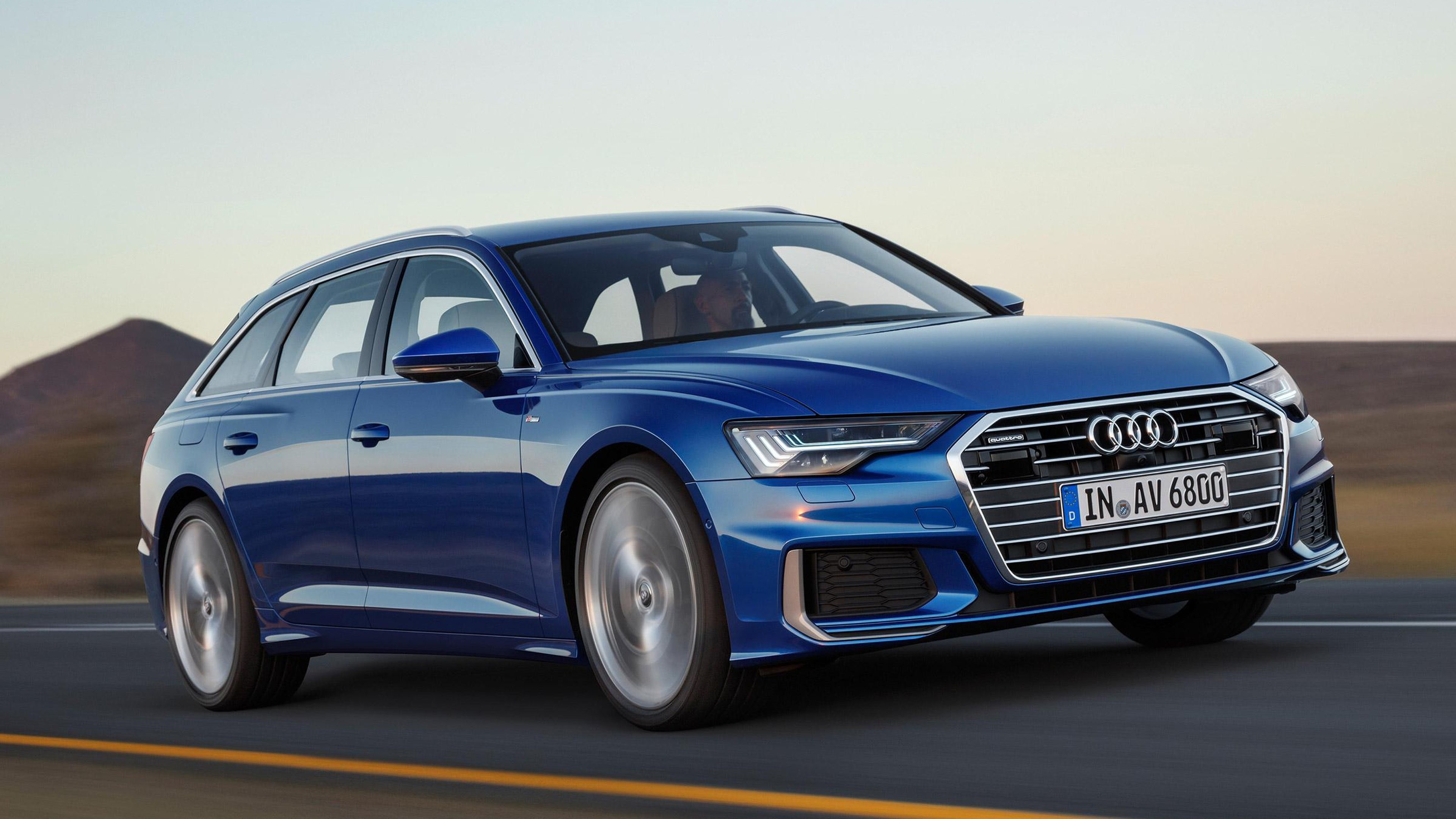 Audi A6 auto, Wallpaper Audi A6 Avant 2019, Sporty wagon, Elegant design, 3840x2160 4K Desktop