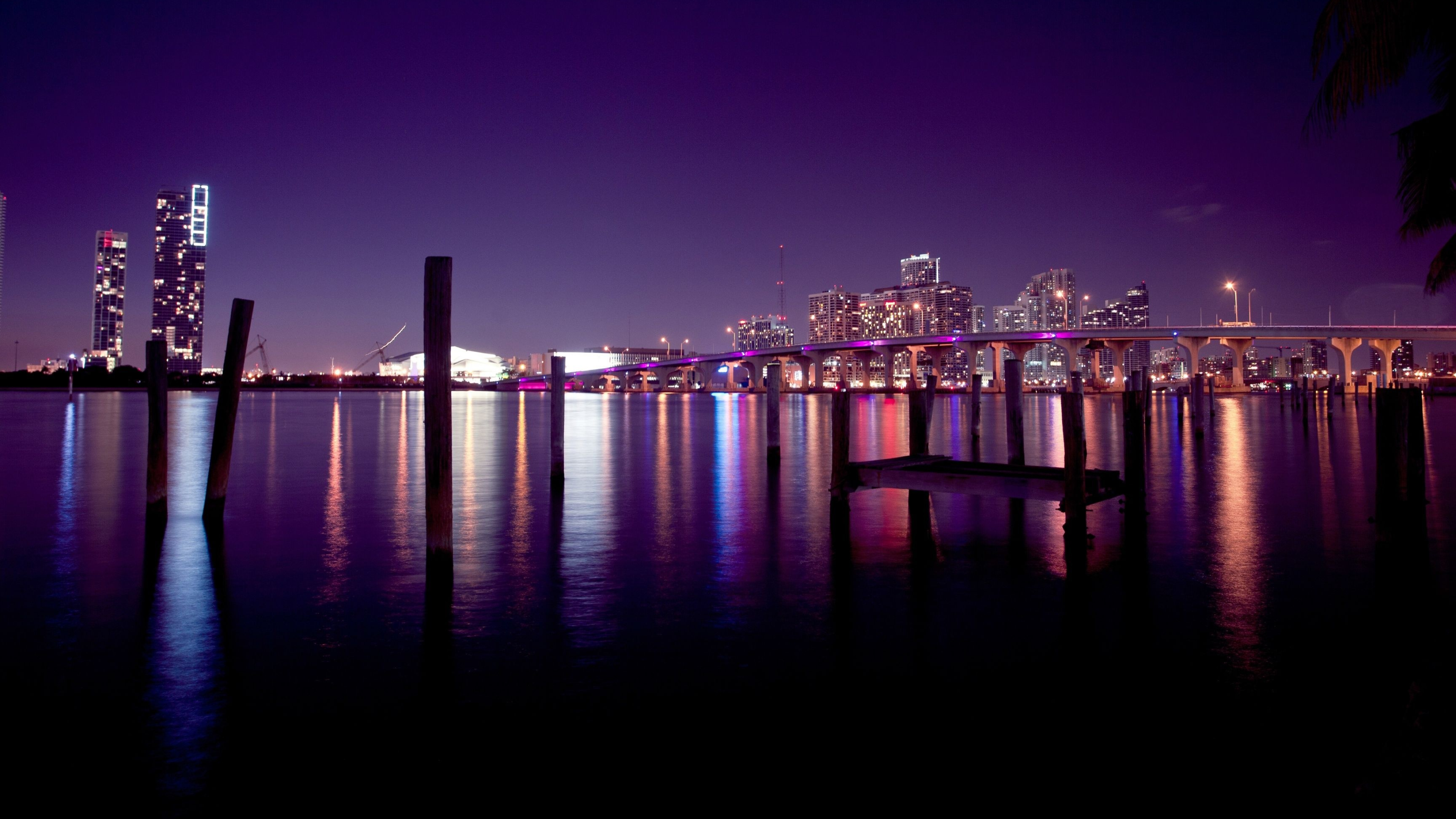 Miami Beach Skyline, 4K Miami wallpapers, Top free backgrounds, Travels, 3840x2160 4K Desktop