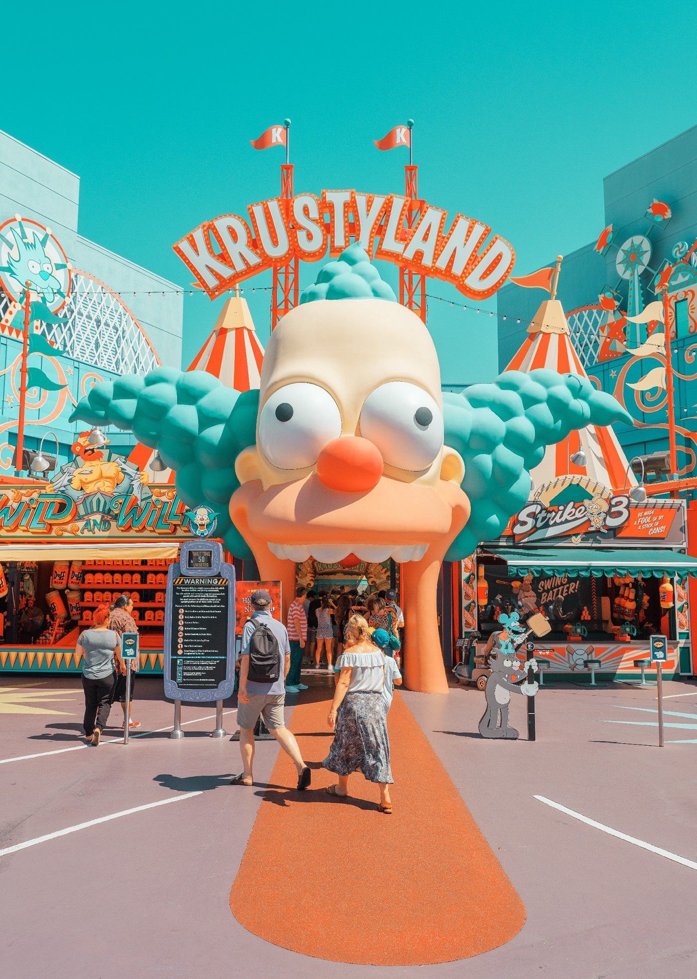 Universal Studios Hollywood, Krustyland wallpaper, HD wallpapers, Cartoon-themed backgrounds, 1400x1970 HD Phone