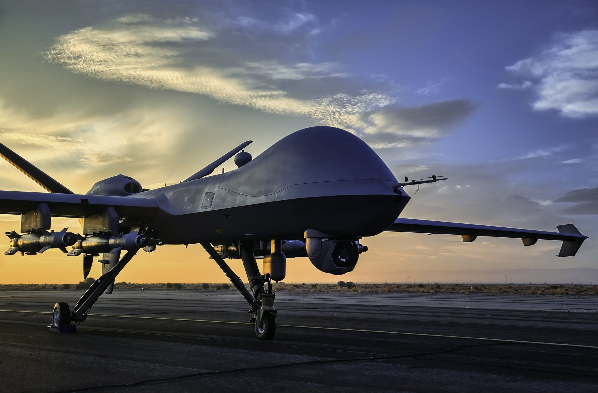 La USAF realiza el primer aterrizaje automtica del MQ-9 Block 5 de General Atomics - Hispaviacin 2050x1350