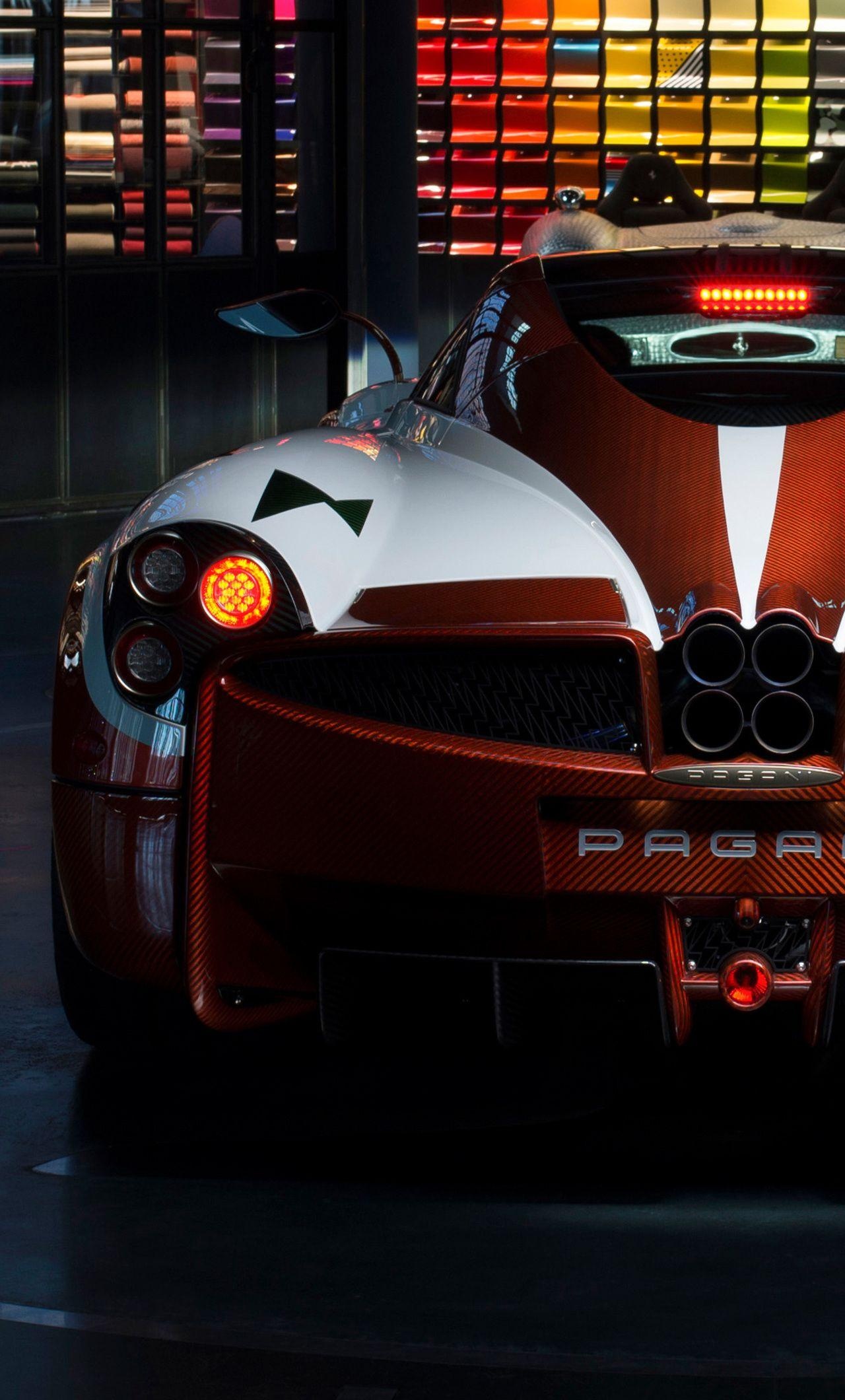 Pagani Huayra, Pagani Atelier showroom, quad exhaust system, HD Phone wallpaper