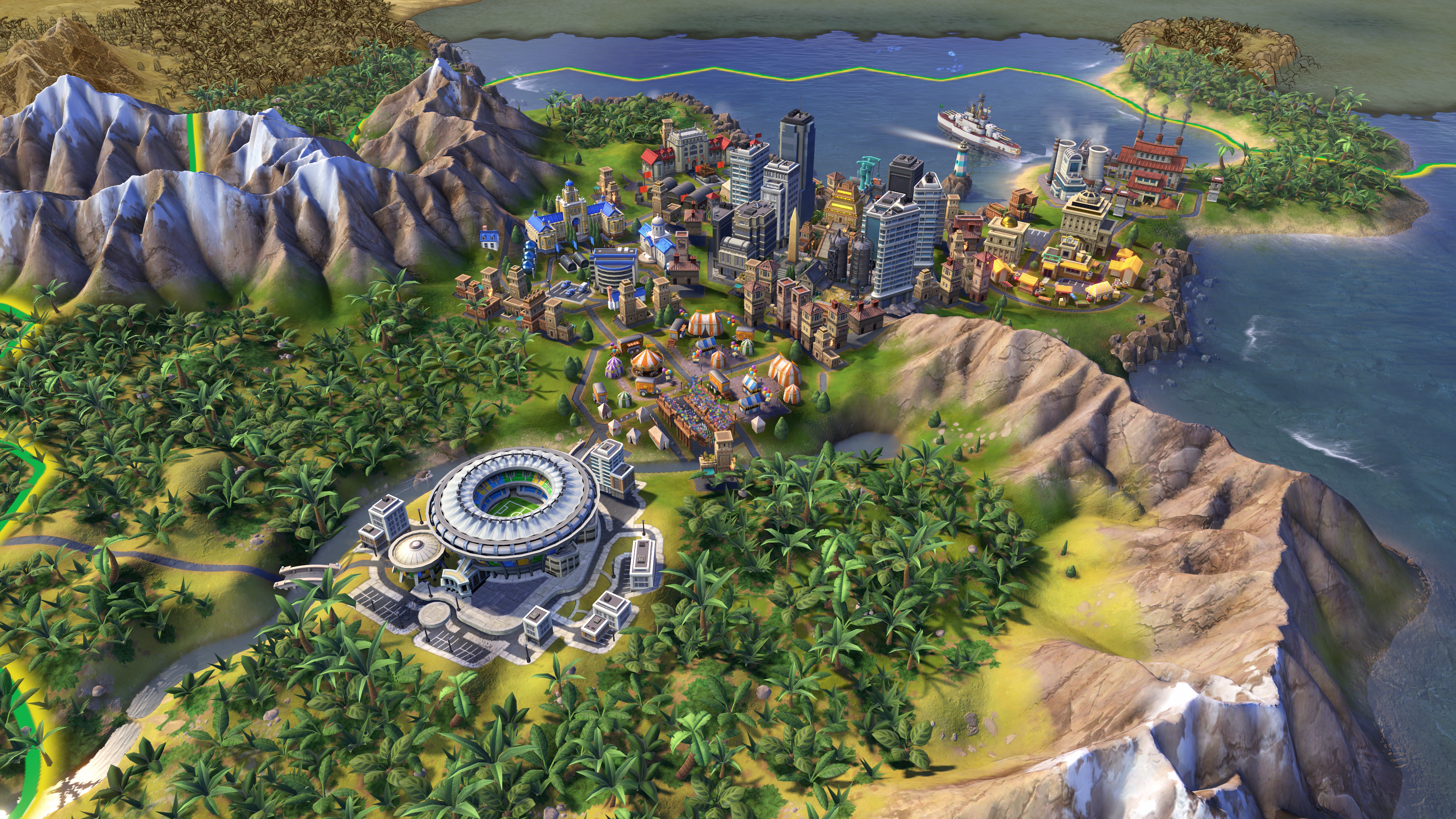 Strategy game, Turn-based strategy, Civilization VI, iPhone, 3840x2160 4K Desktop