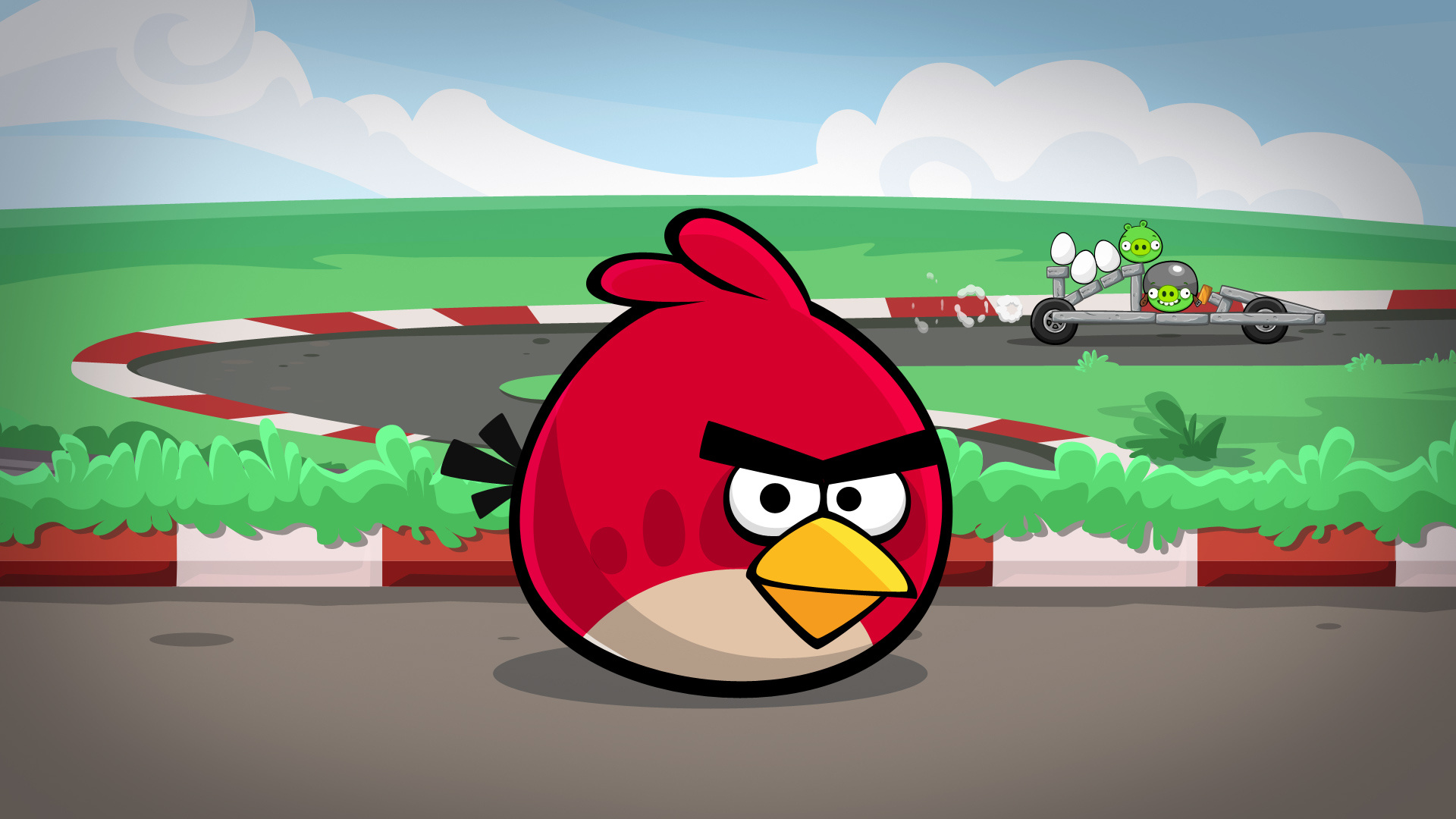 Angry Birds, HD wallpapers, Colorful feathers, Fowl frenzy, 1920x1080 Full HD Desktop