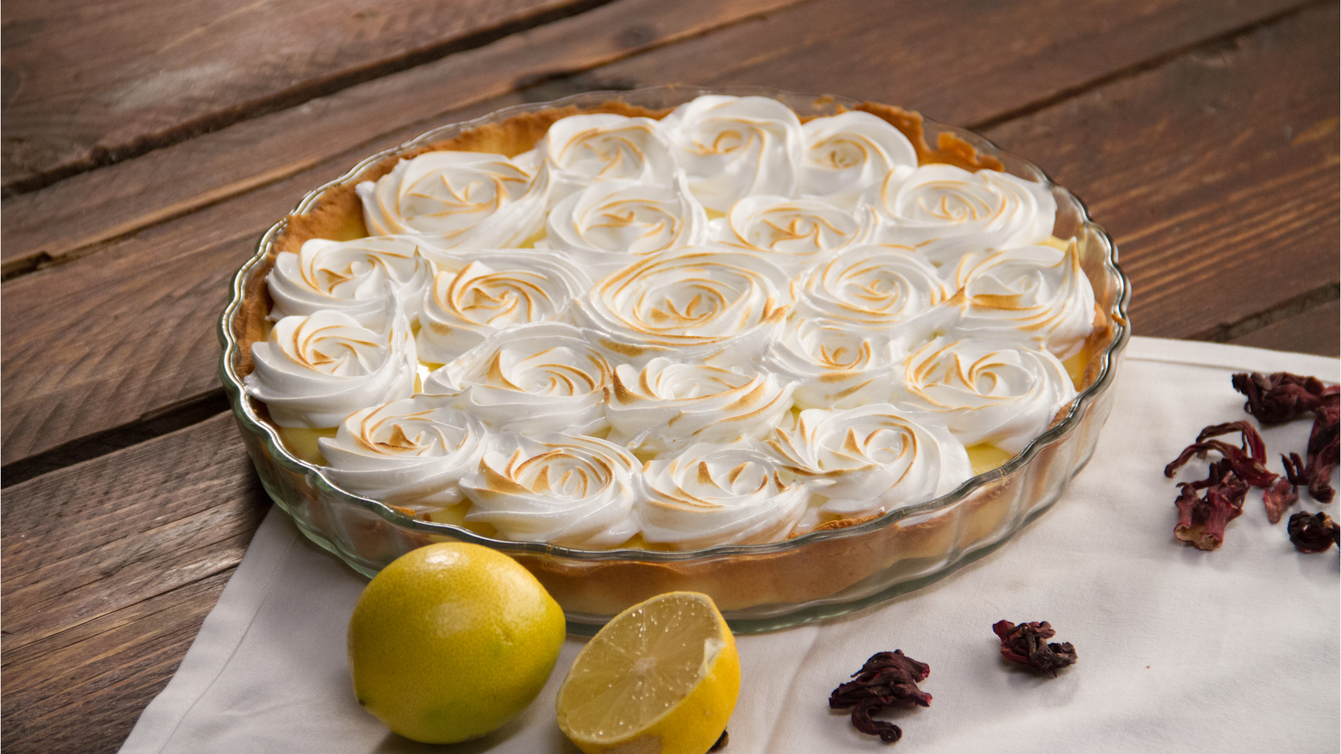 Lemon meringue pie, Zesty delight, Sweet citrus, Perfect dessert, 1920x1080 Full HD Desktop