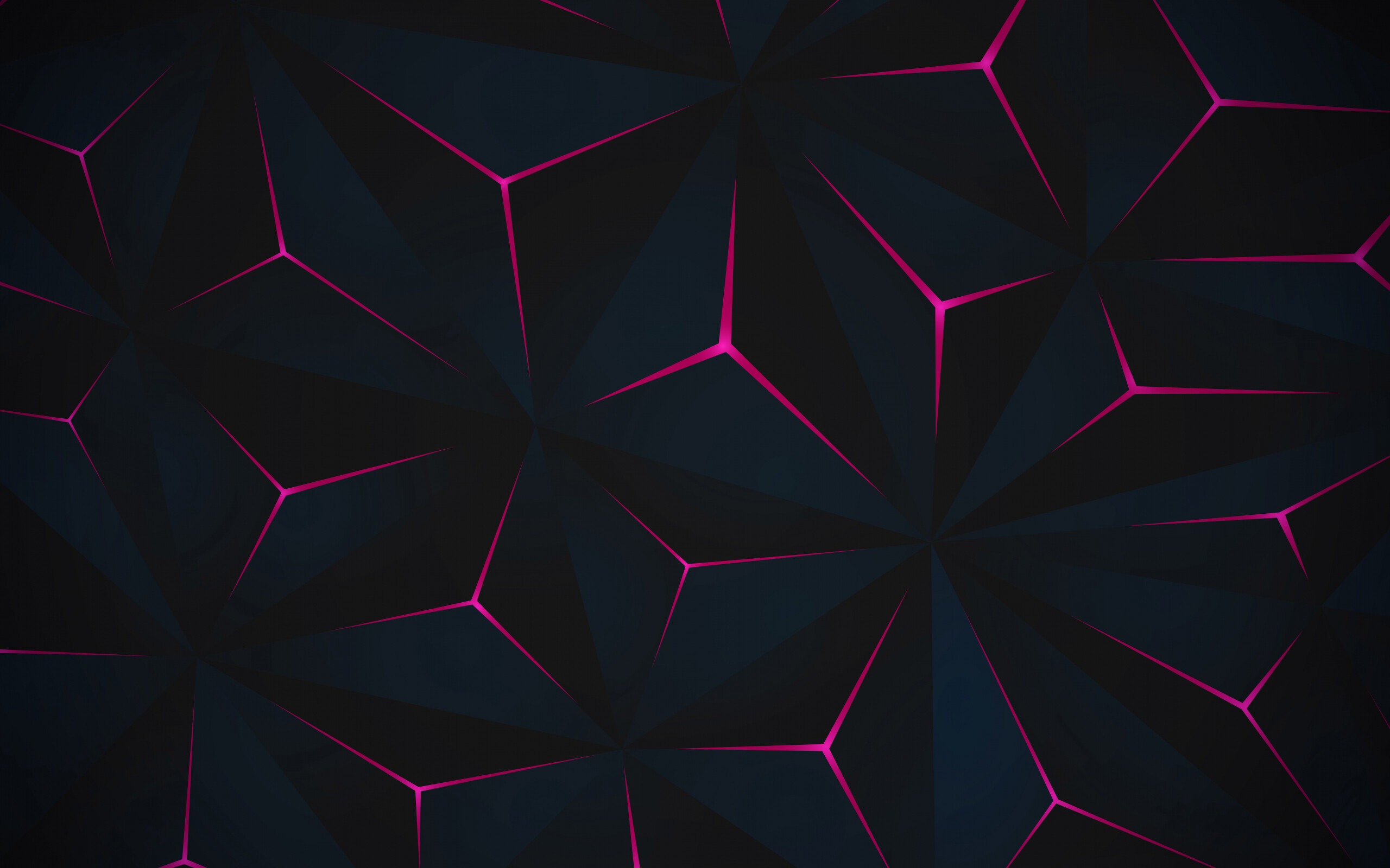 Glow in the Dark, Abstract triangle glow, Dark wallpaper, Dual wide, 2560x1600 HD Desktop