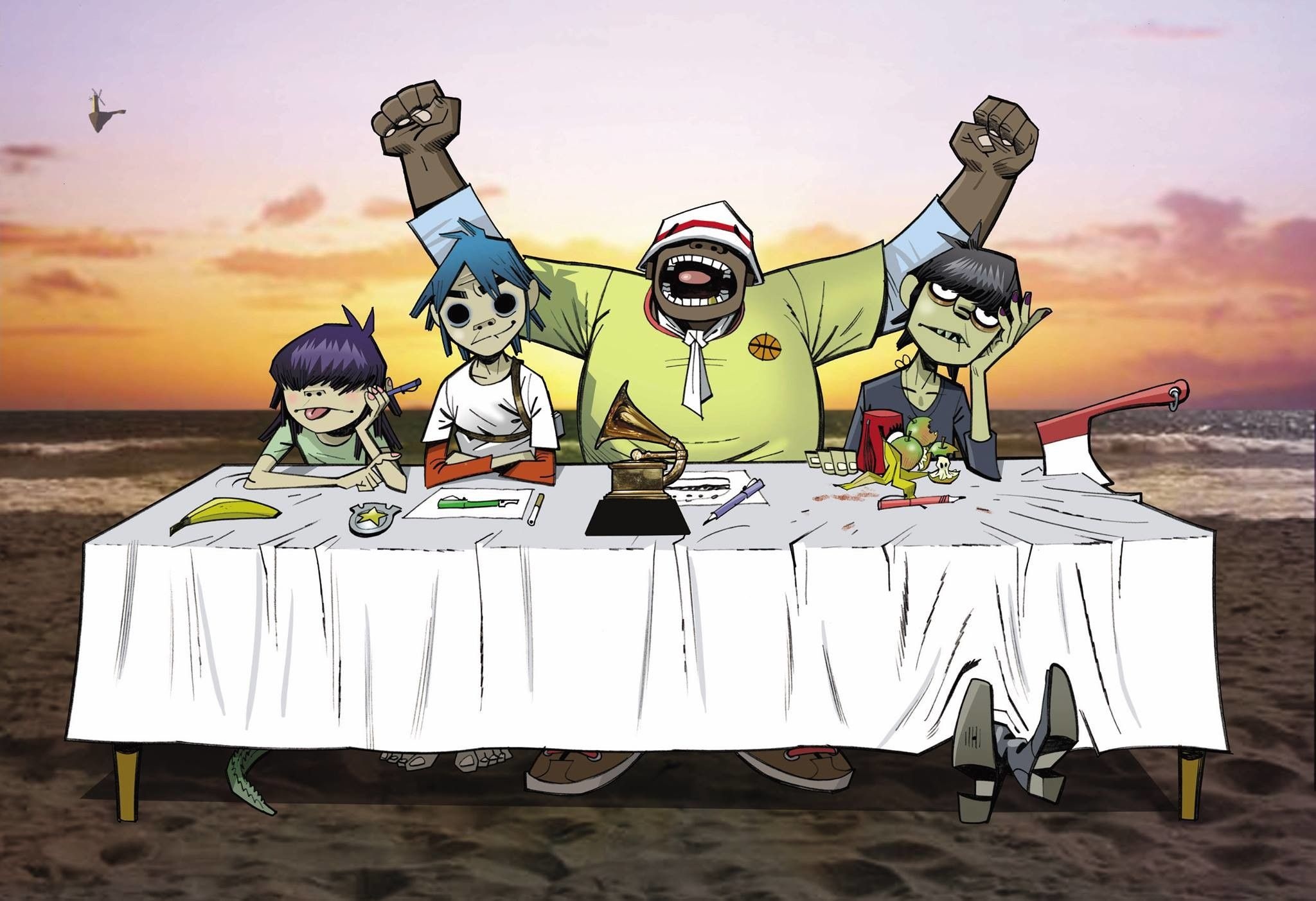 Gorillaz, Striking wallpaper, Visual appeal, Artistic expression, 2050x1410 HD Desktop