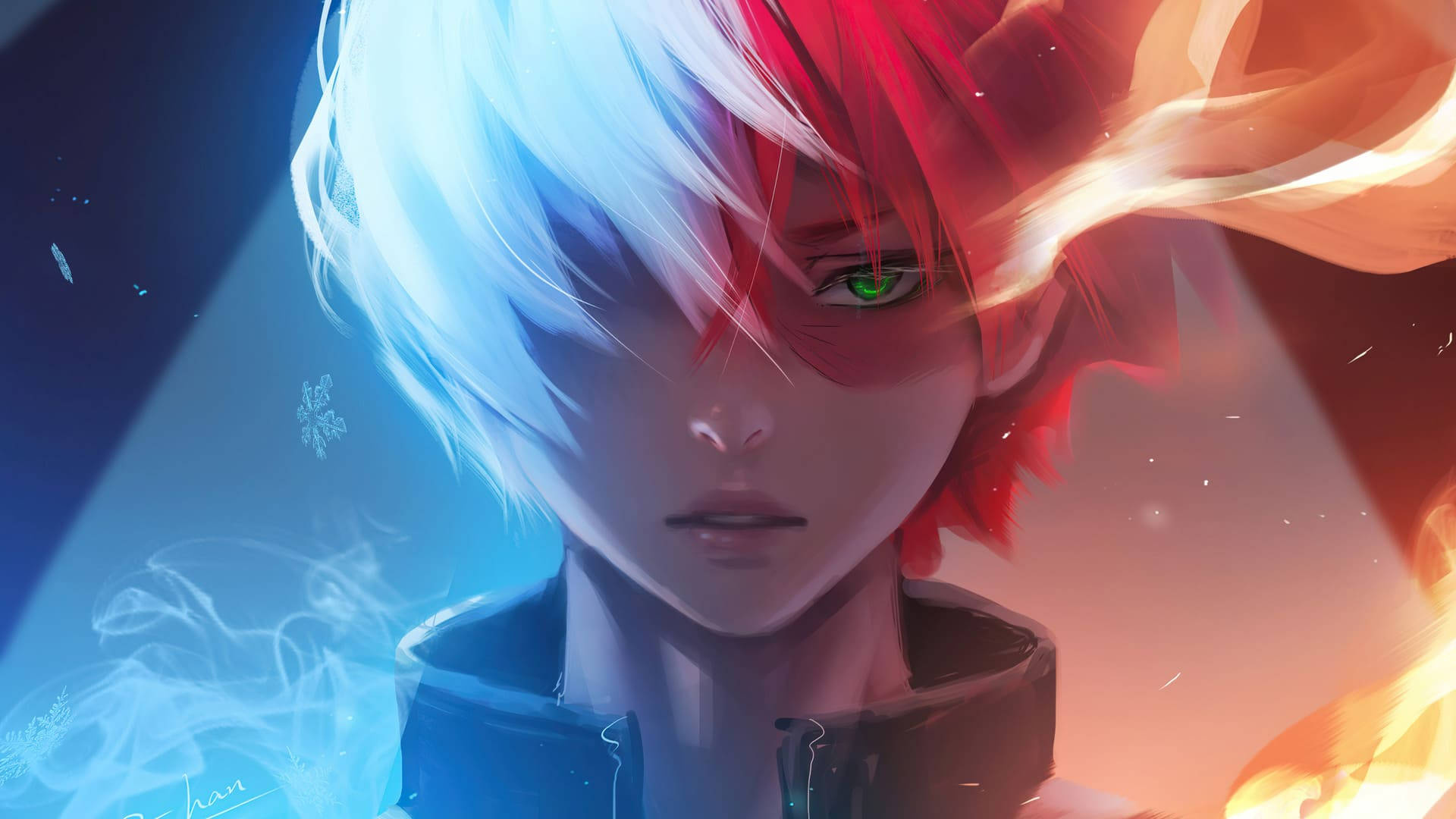 Shoto Todoroki, Cool Anime Backgrounds Wallpaper, 1920x1080 Full HD Desktop