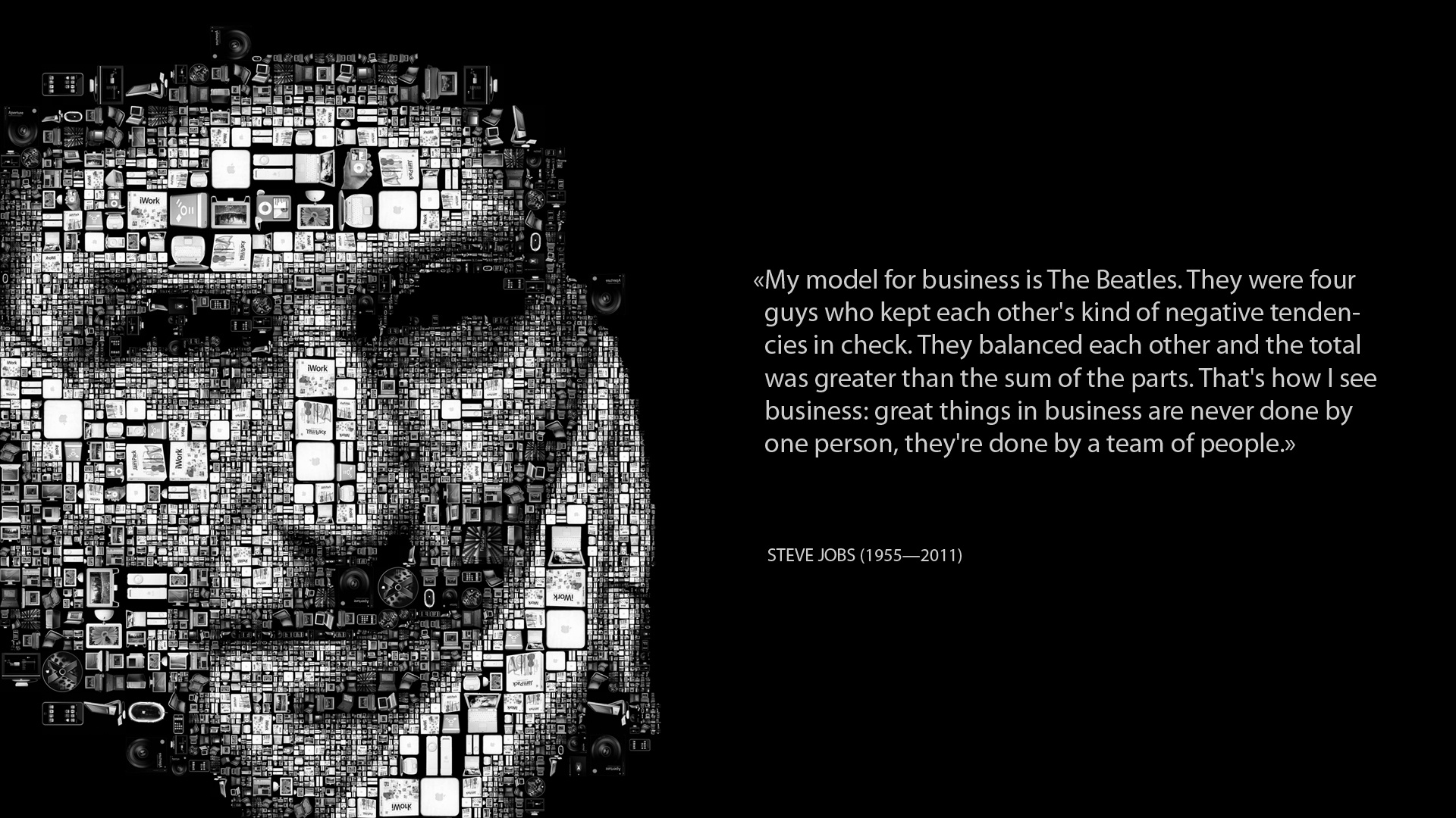 Steve Jobs, Inspirational Wallpaper, 1920x1080 Full HD Desktop