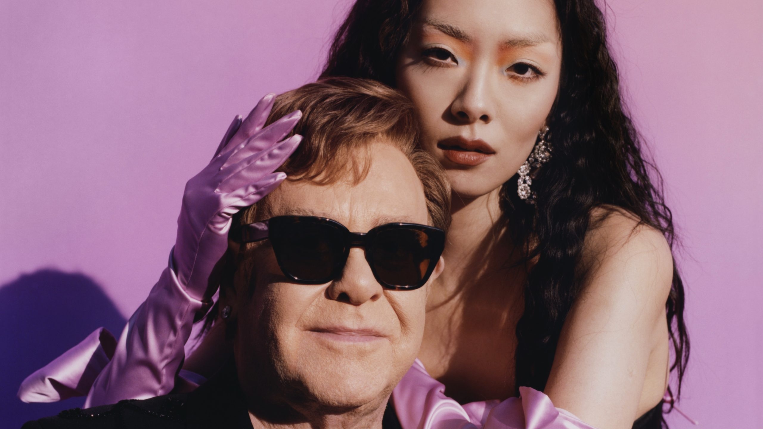 Rina Sawayama, Elton John collaboration, Chosen family remix, Exclusive content, 2560x1440 HD Desktop