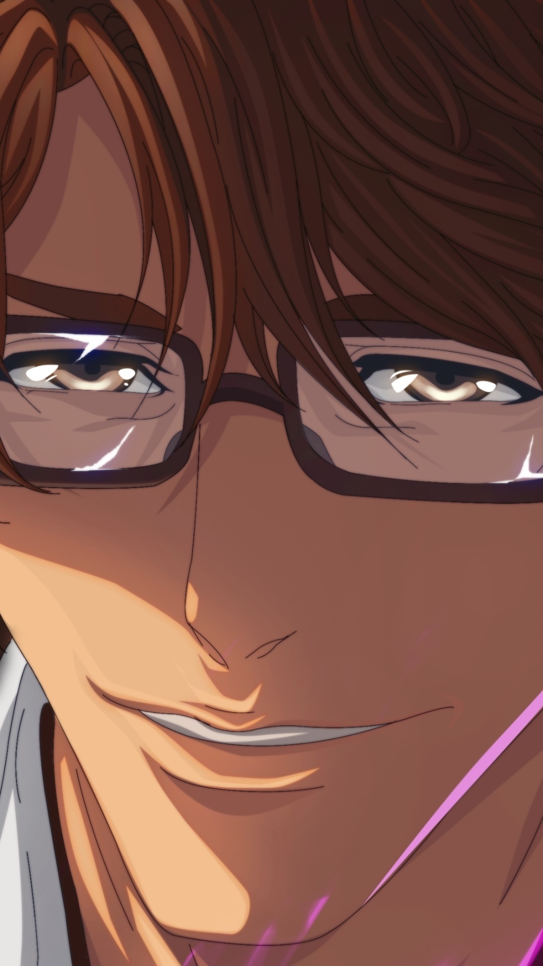 Sosuke Aizen, Bleach anime, black frame glasses, Full HD Phone wallpaper