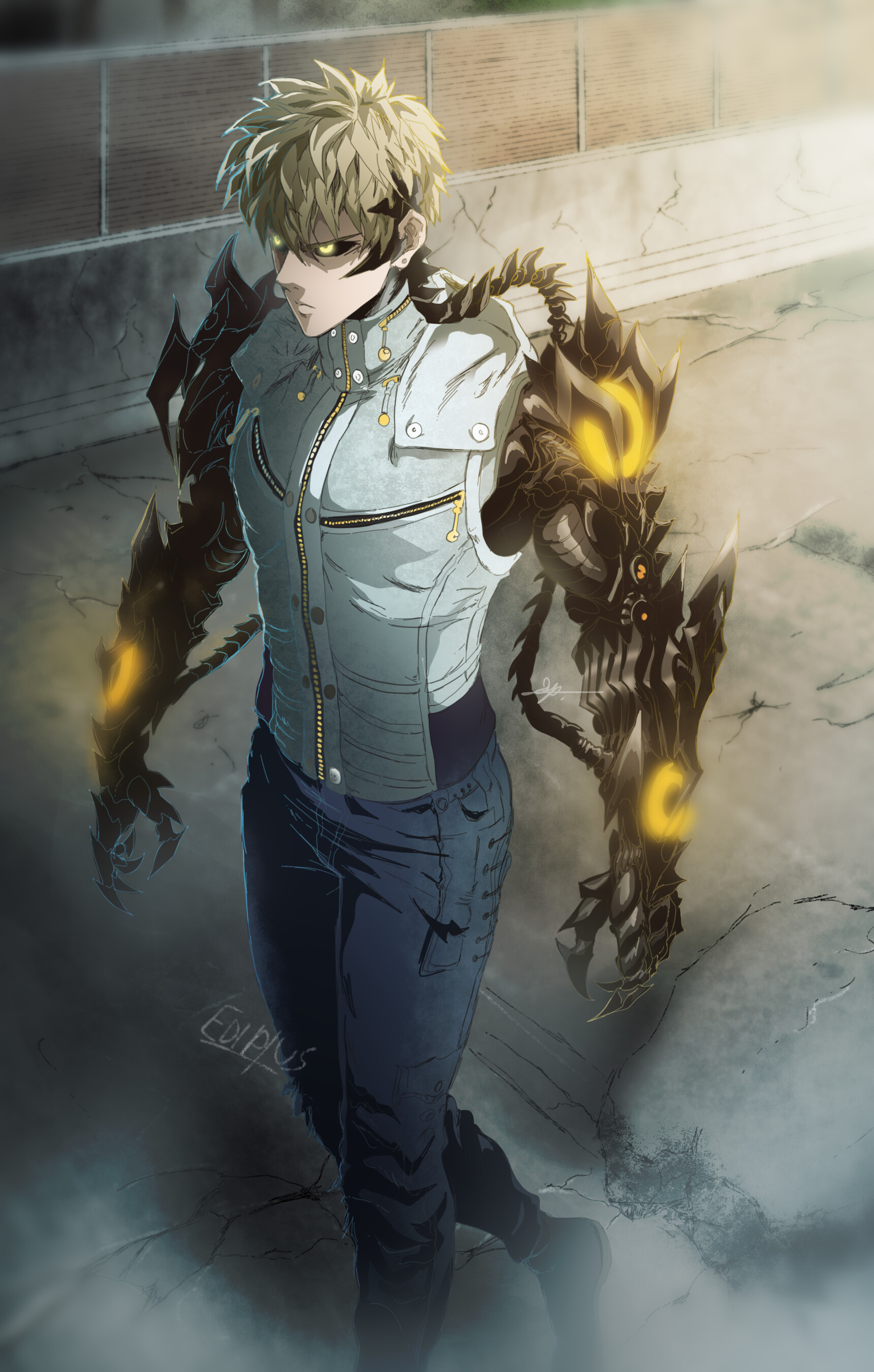 Genos, One Punch Man ideas, 1720x2700 HD Phone