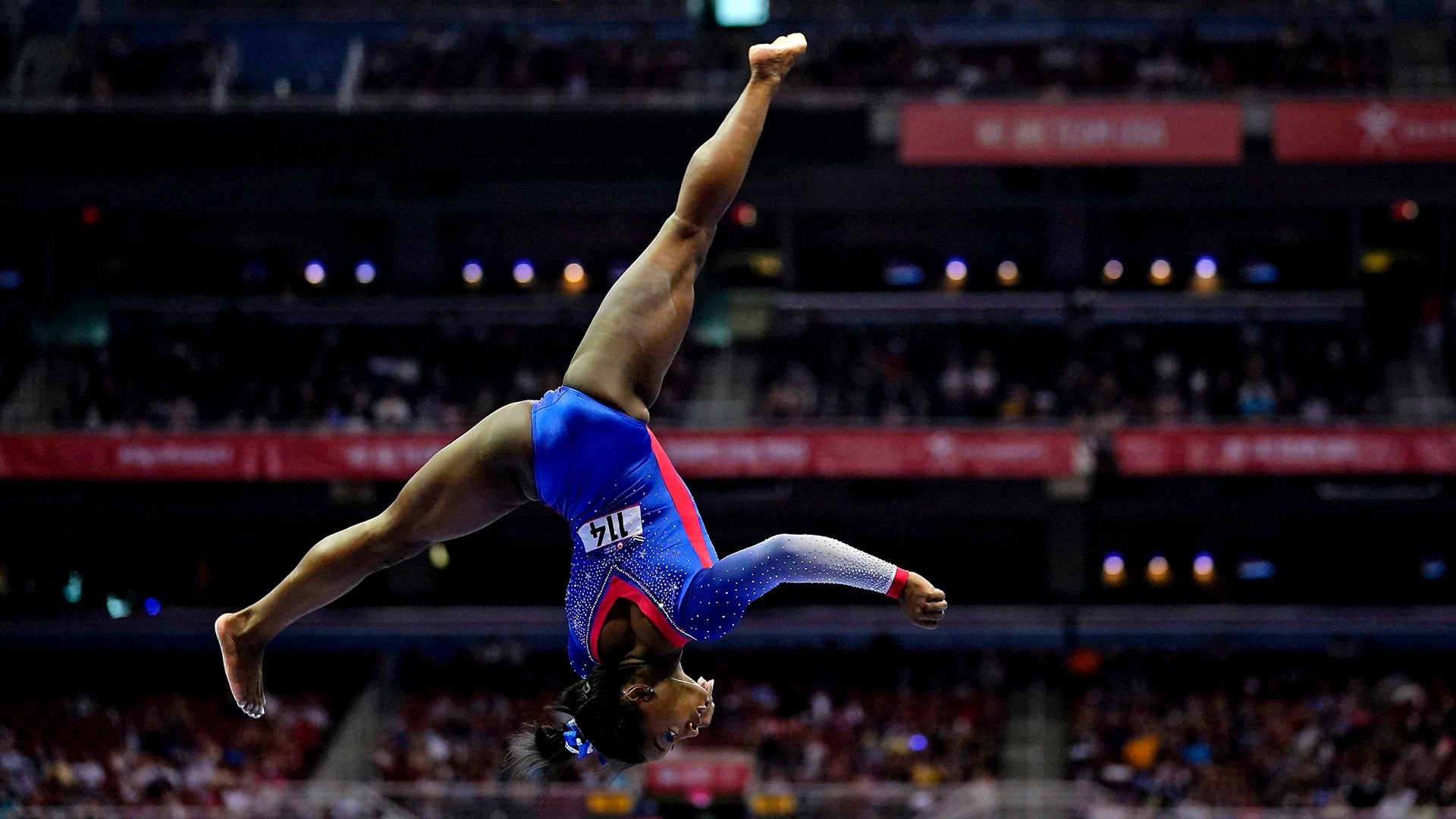 Simone Biles and Suni Lee, Olympic contenders, Women's gymnastics, Impressive team, 1920x1080 Full HD Desktop