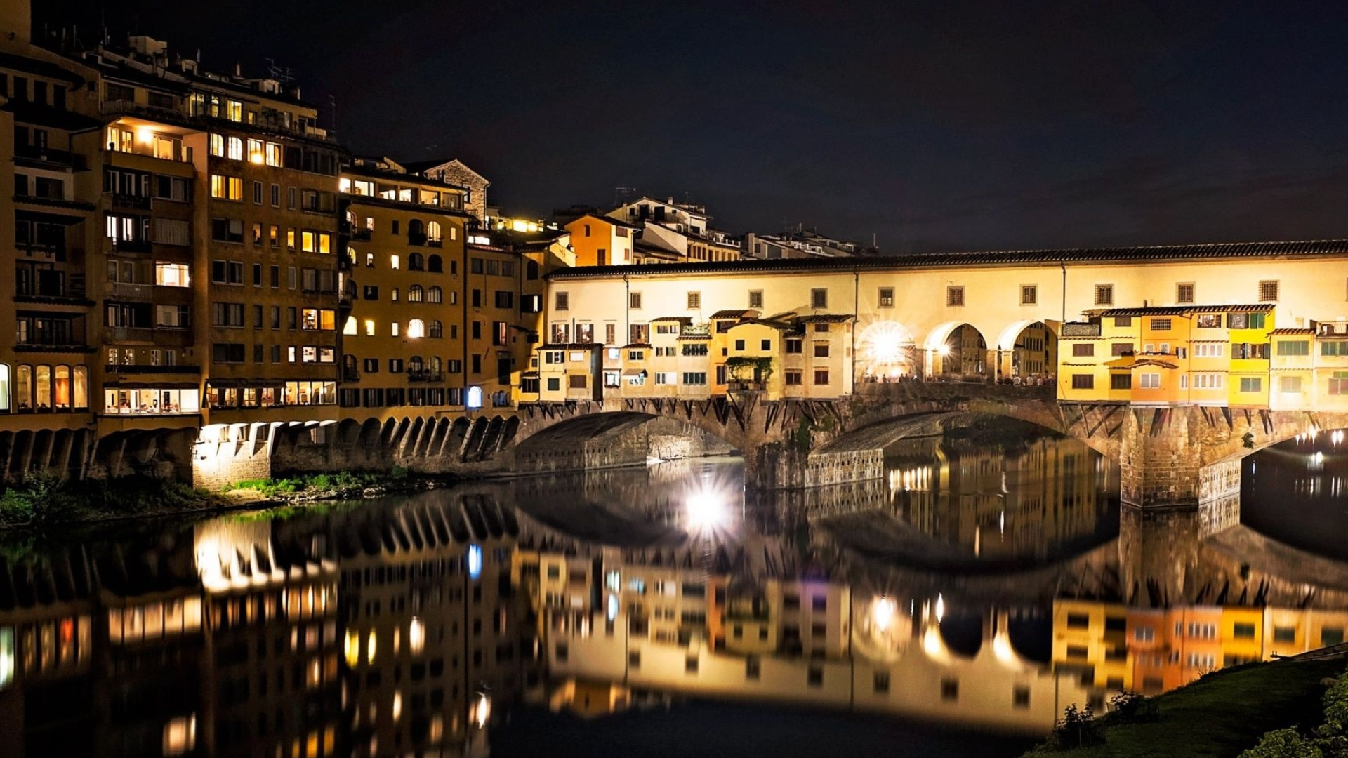Ponte Vecchio, Florence, Italy, 1920x1080 Full HD Desktop
