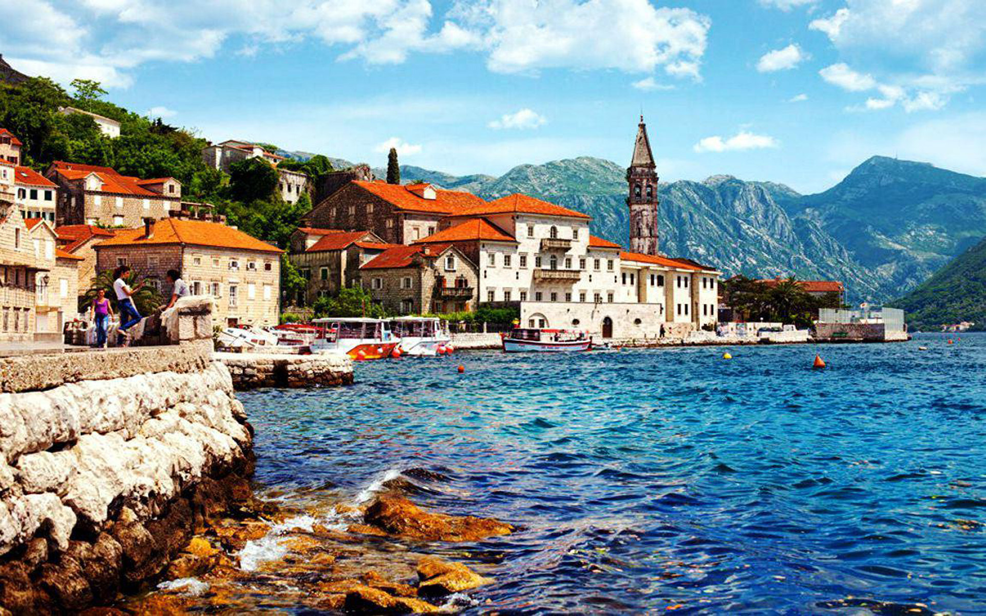 Perast, Towns Wallpaper, 1920x1200 HD Desktop