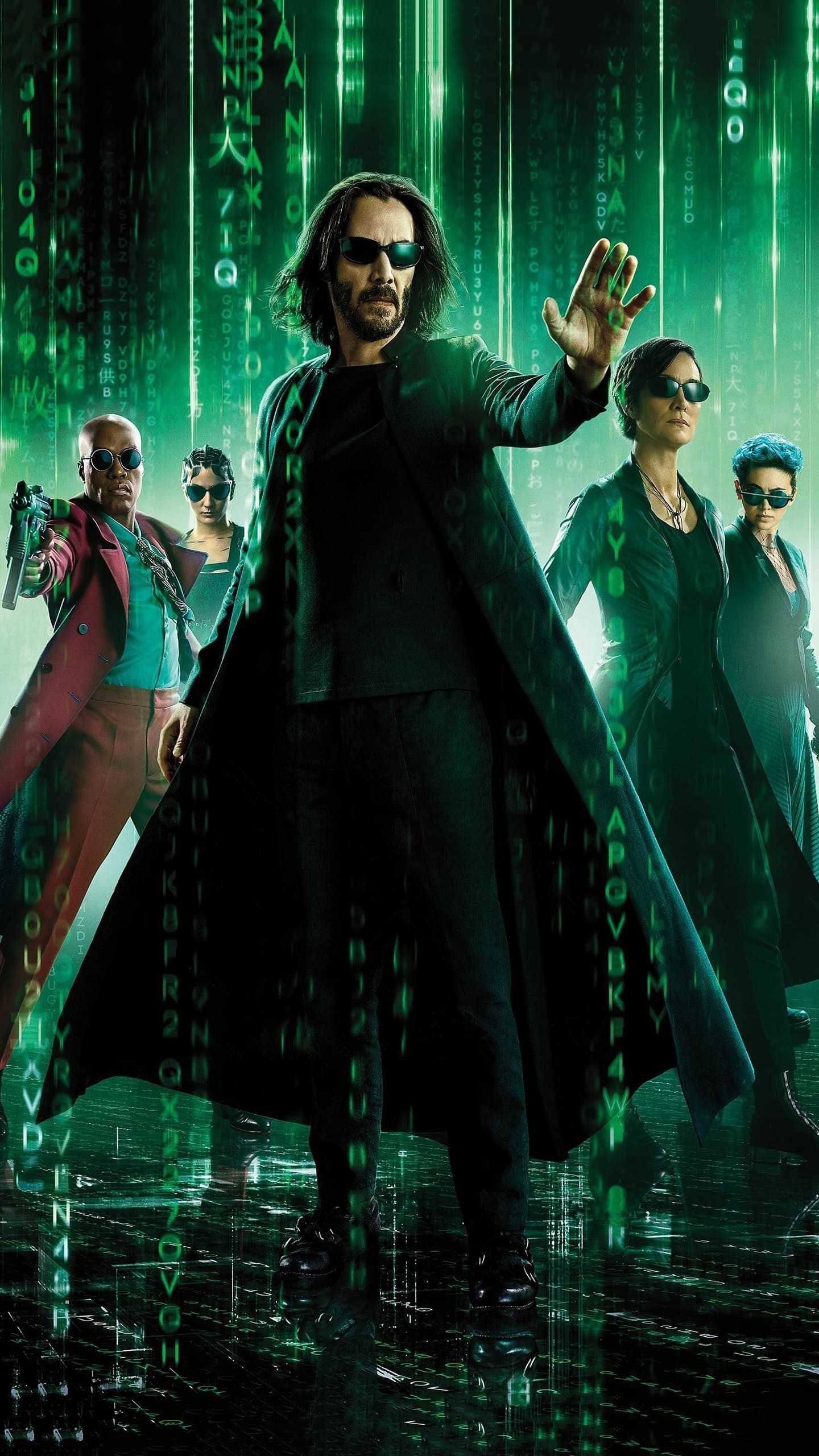 Matrix wallpapers, Film, Keanu Reeves, HD, Resurrections, 1440x2560 HD Phone