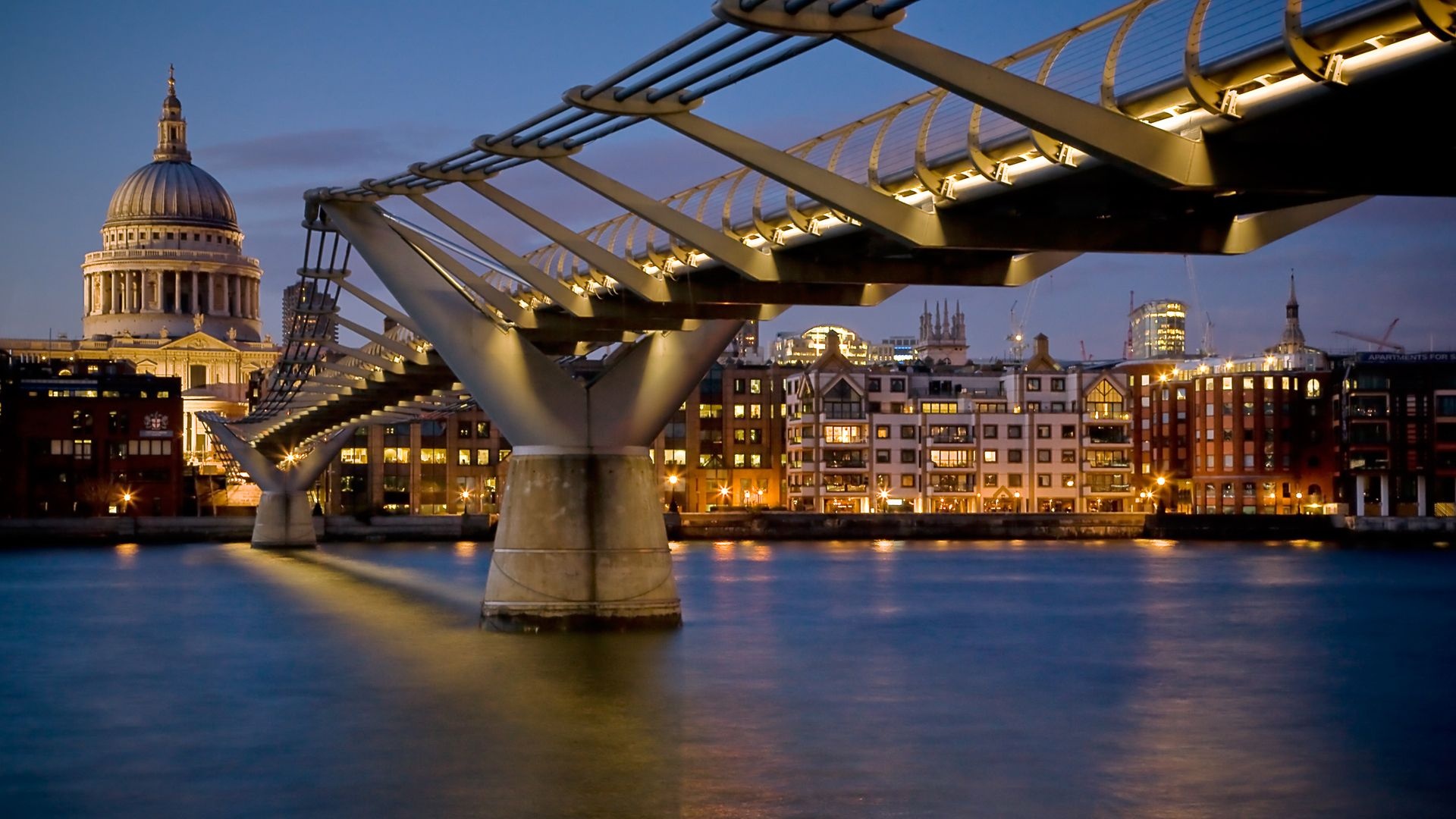 Millennium Bridge, London Wallpaper, 1920x1080 Full HD Desktop