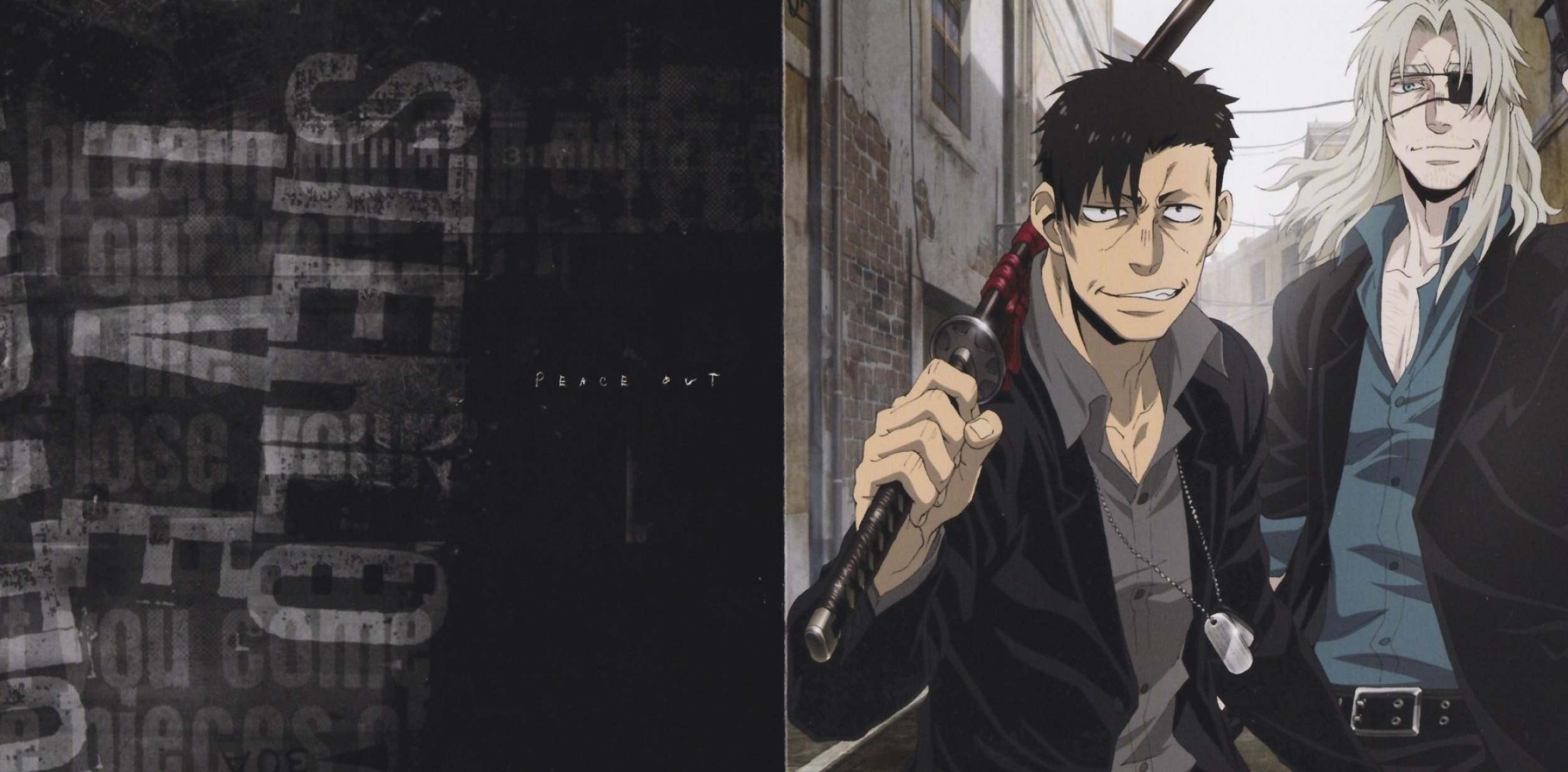 Gangsta anime, Wallpaper, Ryan Cunningham, 2500x1230 Dual Screen Desktop