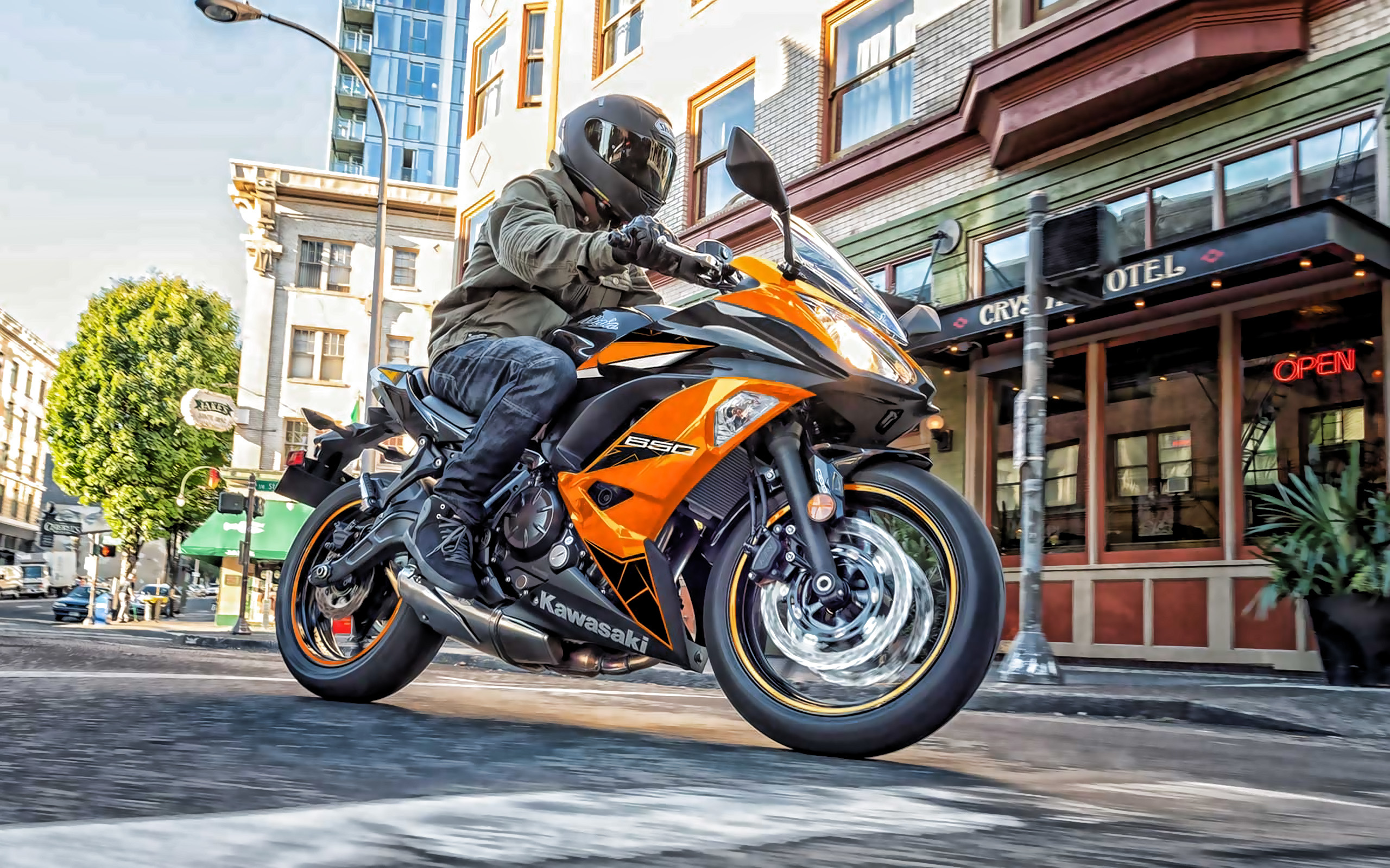 2019 Model, Kawasaki Ninja 650 Wallpaper, 2560x1600 HD Desktop