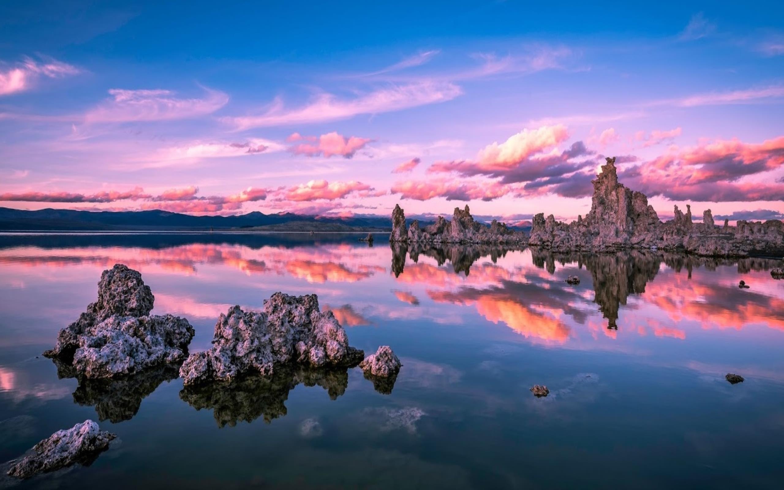 Sunset view, Mono Lake Wallpaper, 2560x1600 HD Desktop