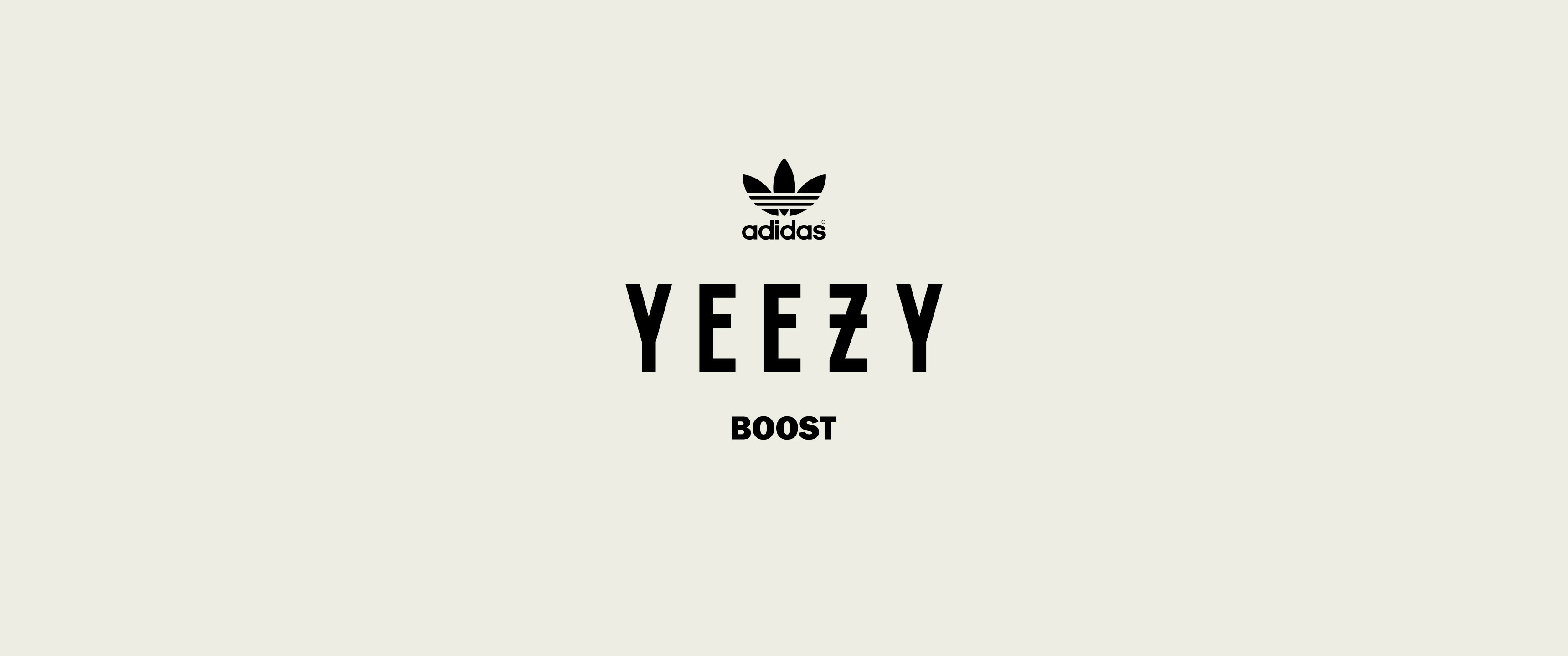 Yeezy, Stylish logo wallpaper, Brand representation, Fashionable customization, 3440x1440 Dual Screen Desktop