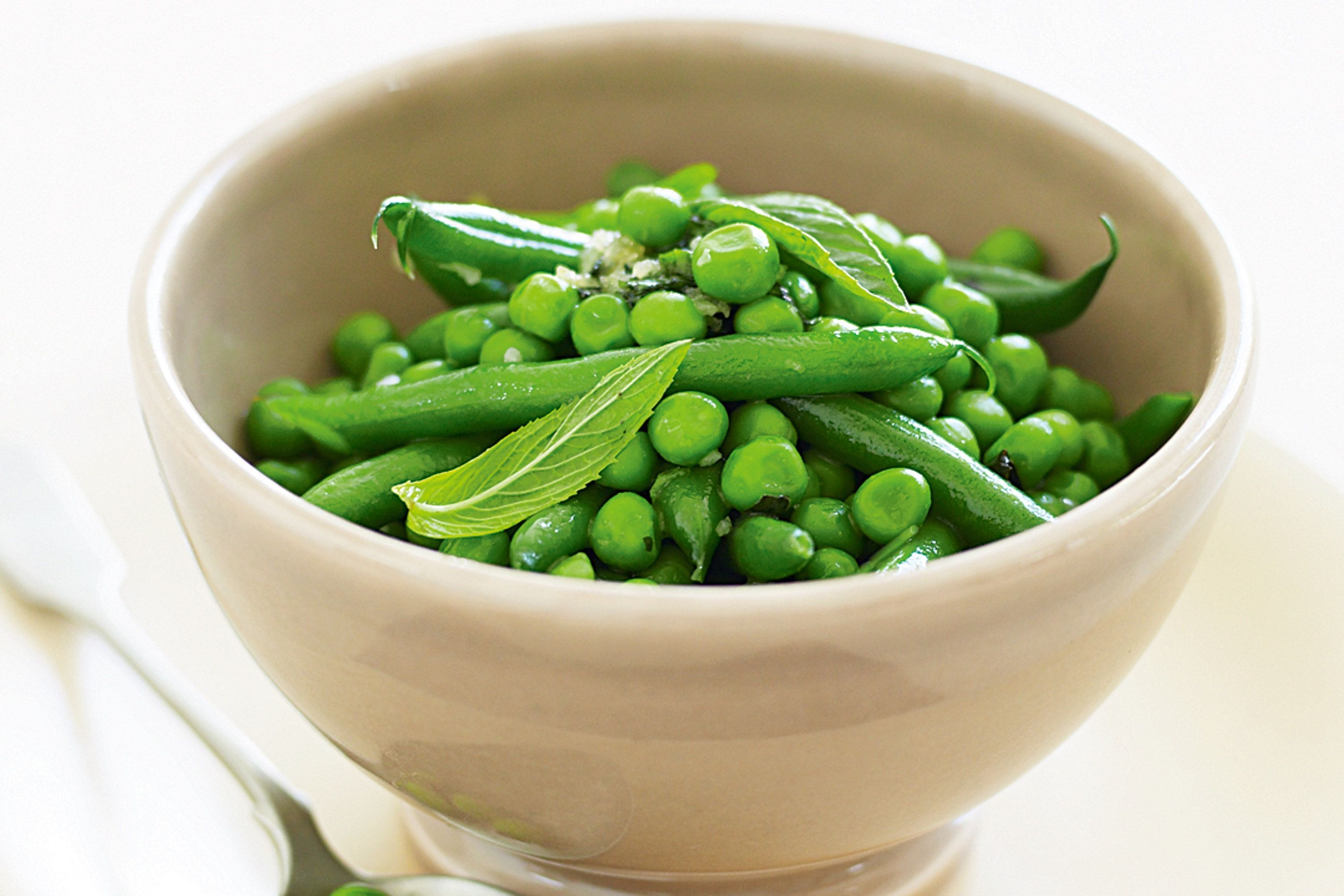 Peas and beans with mint, Fresh summer flavors, Garden-fresh goodness, Herb-infused delight, 3000x2000 HD Desktop