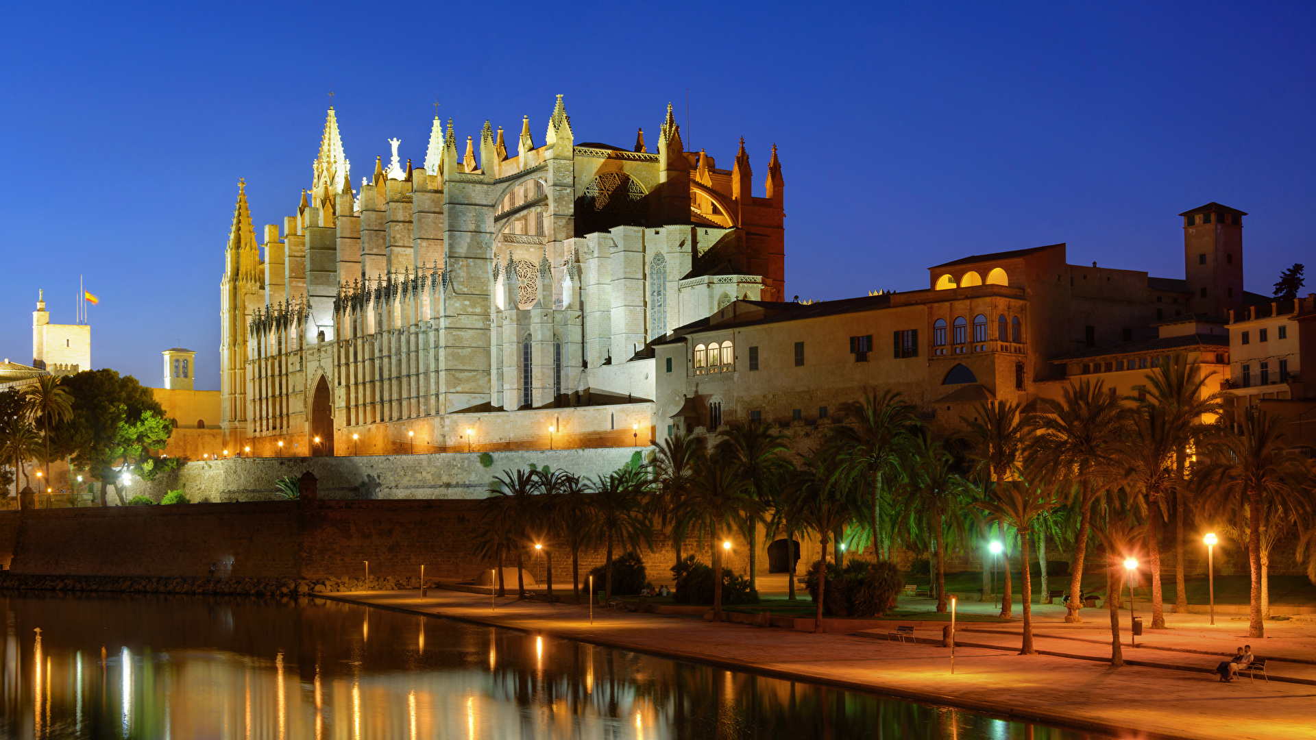 Palma de Mallorca wallpapers, Cultural heritage, Vibrant city life, Historic charm, 1920x1080 Full HD Desktop