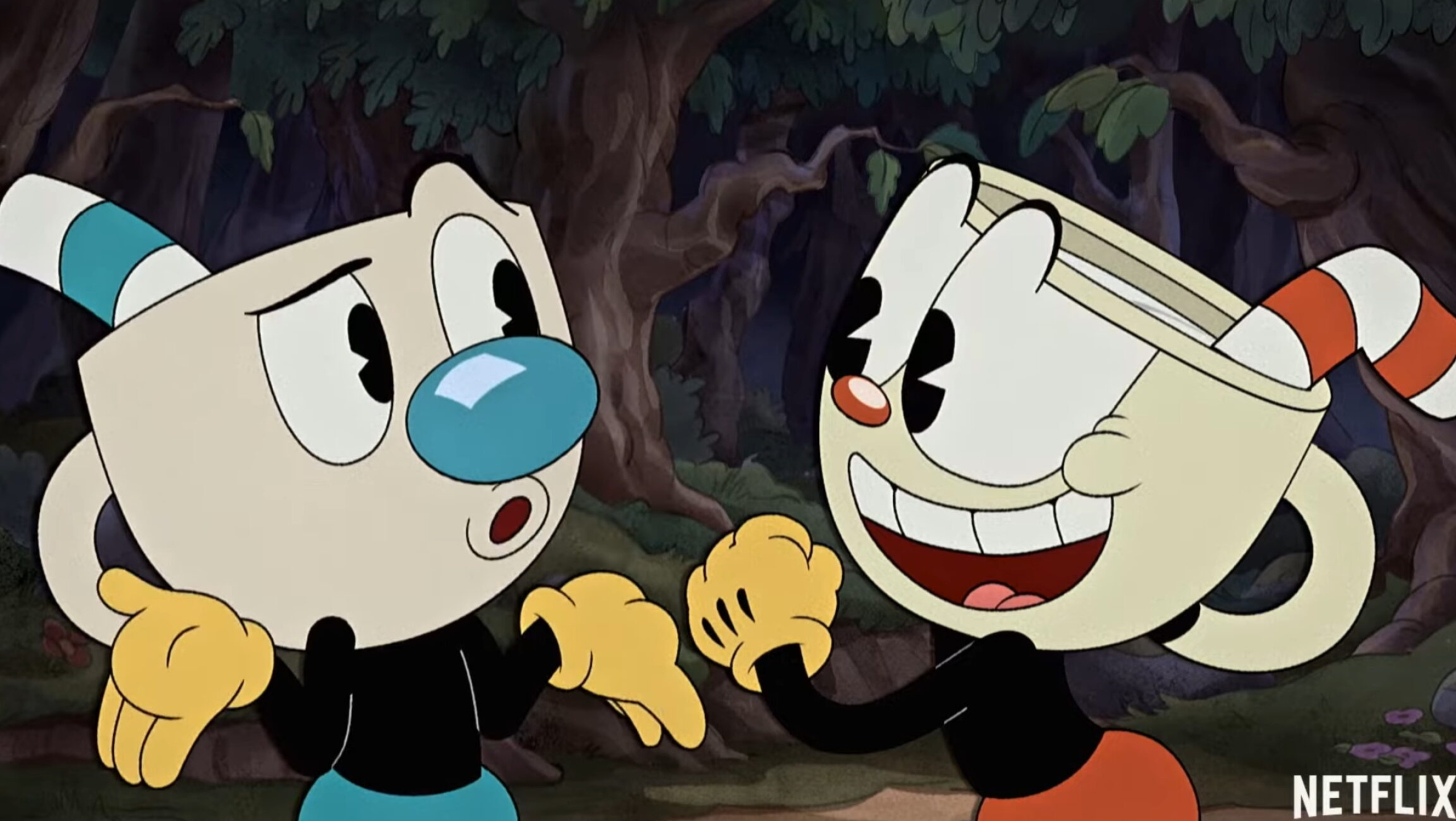 The Cuphead Show!, New trailer, Netflix, Fortnite crossover, 2560x1450 HD Desktop