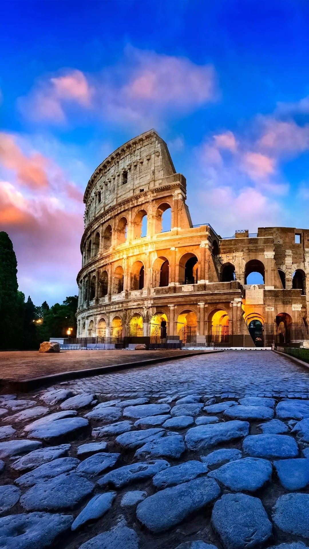 Colosseum, Beautiful cities, City wallpaper, 1080x1920 Full HD Phone