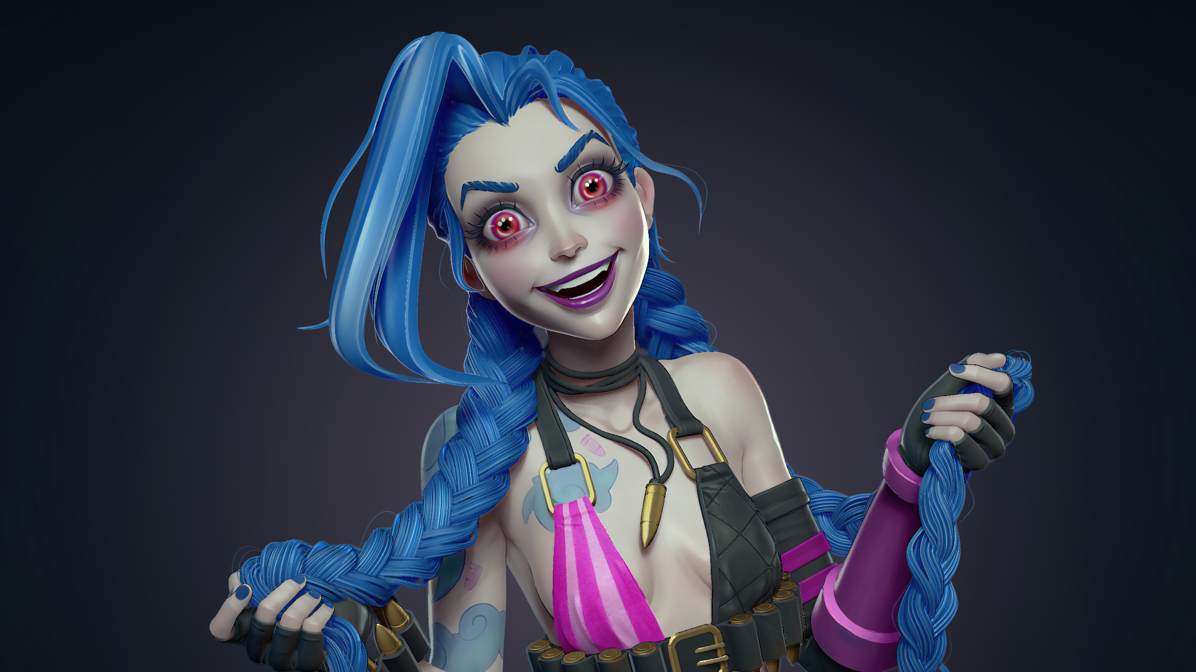Jinx, iPhone Background, 4K Wallpaper, 3840x2160 4K Desktop