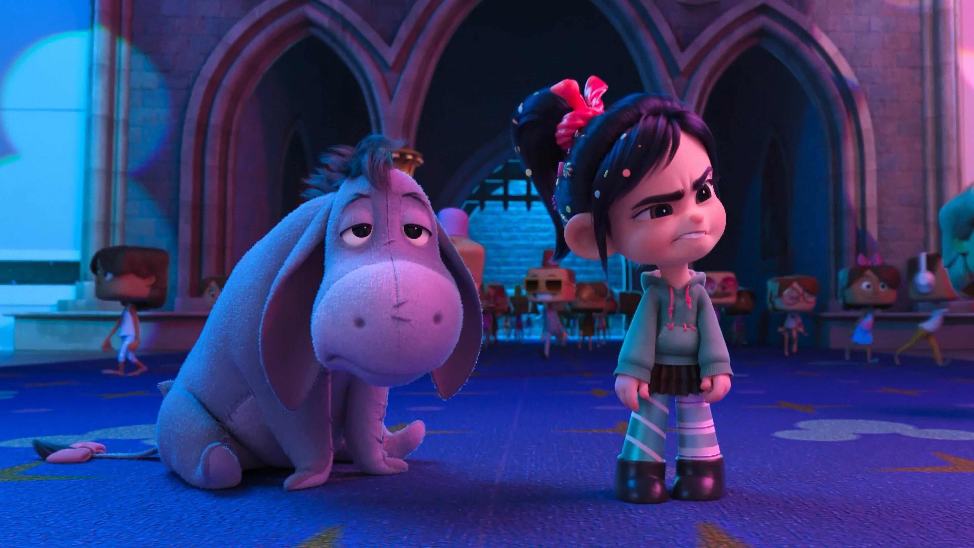 Eeyore and Vanellope, Wreck-It Ralph Wallpaper, 3840x2160 4K Desktop