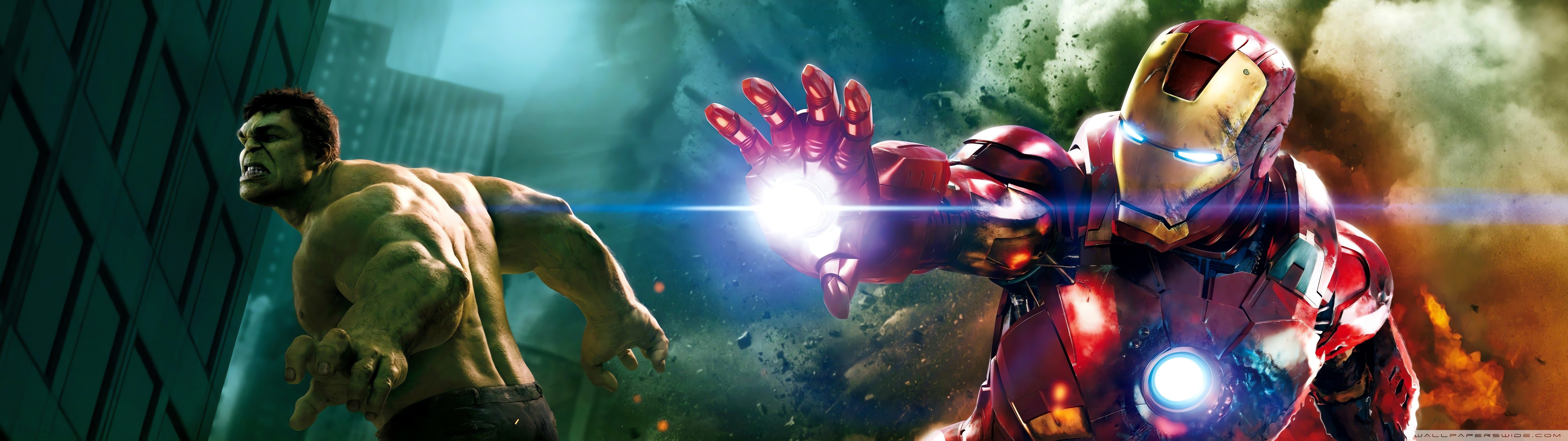 The Avengers, Dual Monitor Wallpaper, 7680x2160 4K Desktop